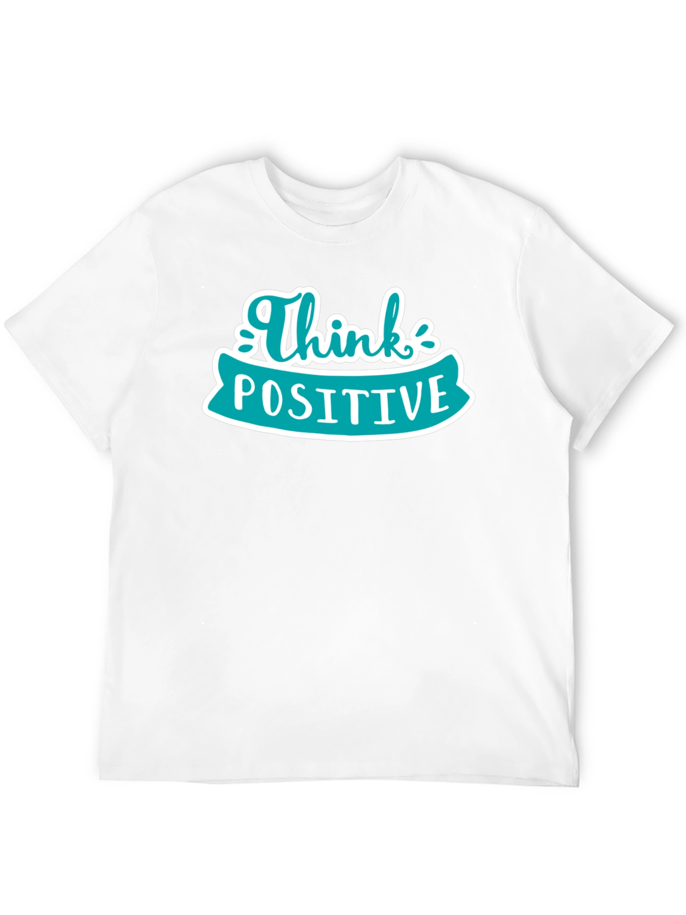 Think Positive Graphic Tee - Black Casual Shirt