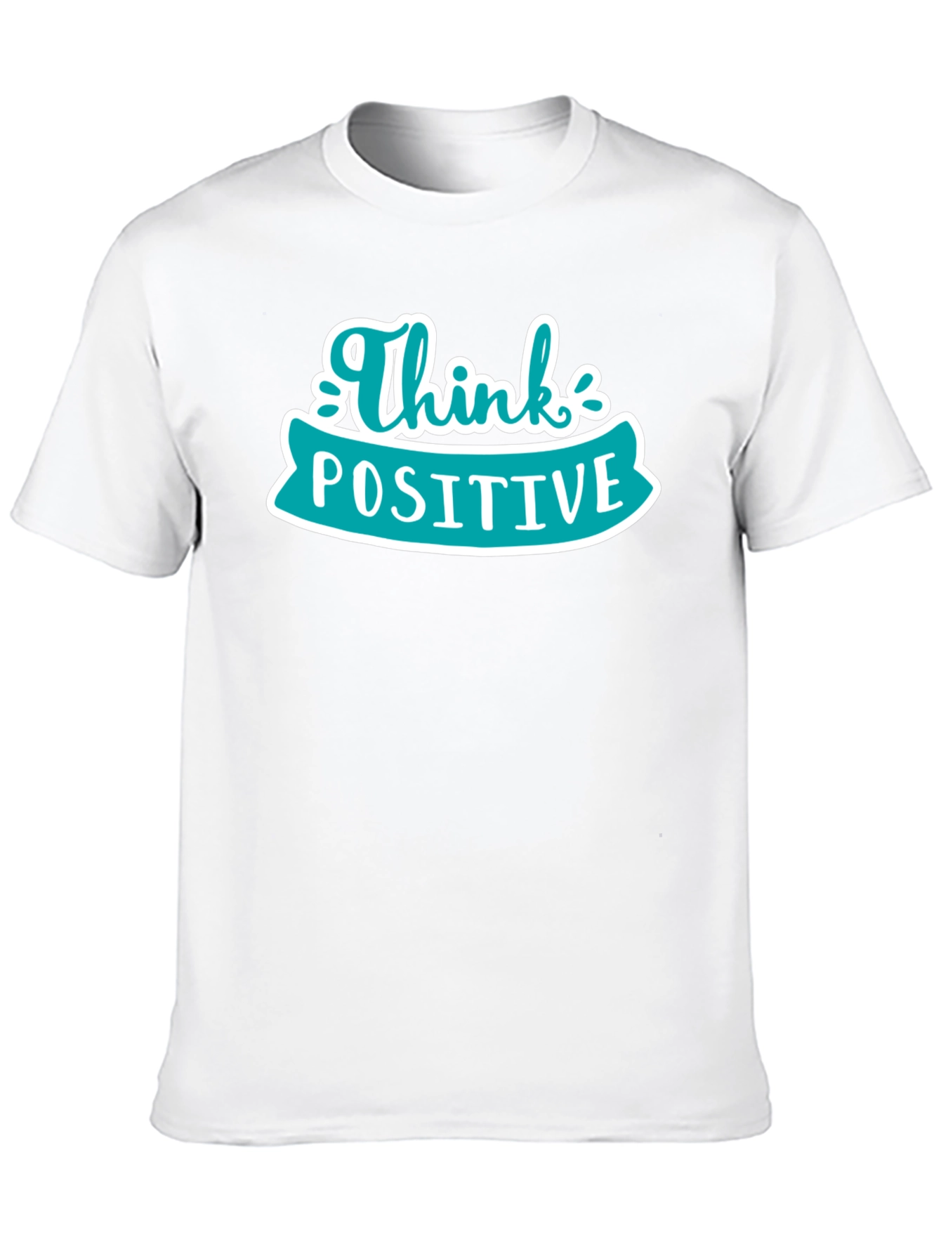 Think Positive Graphic Tee - Black Casual Shirt