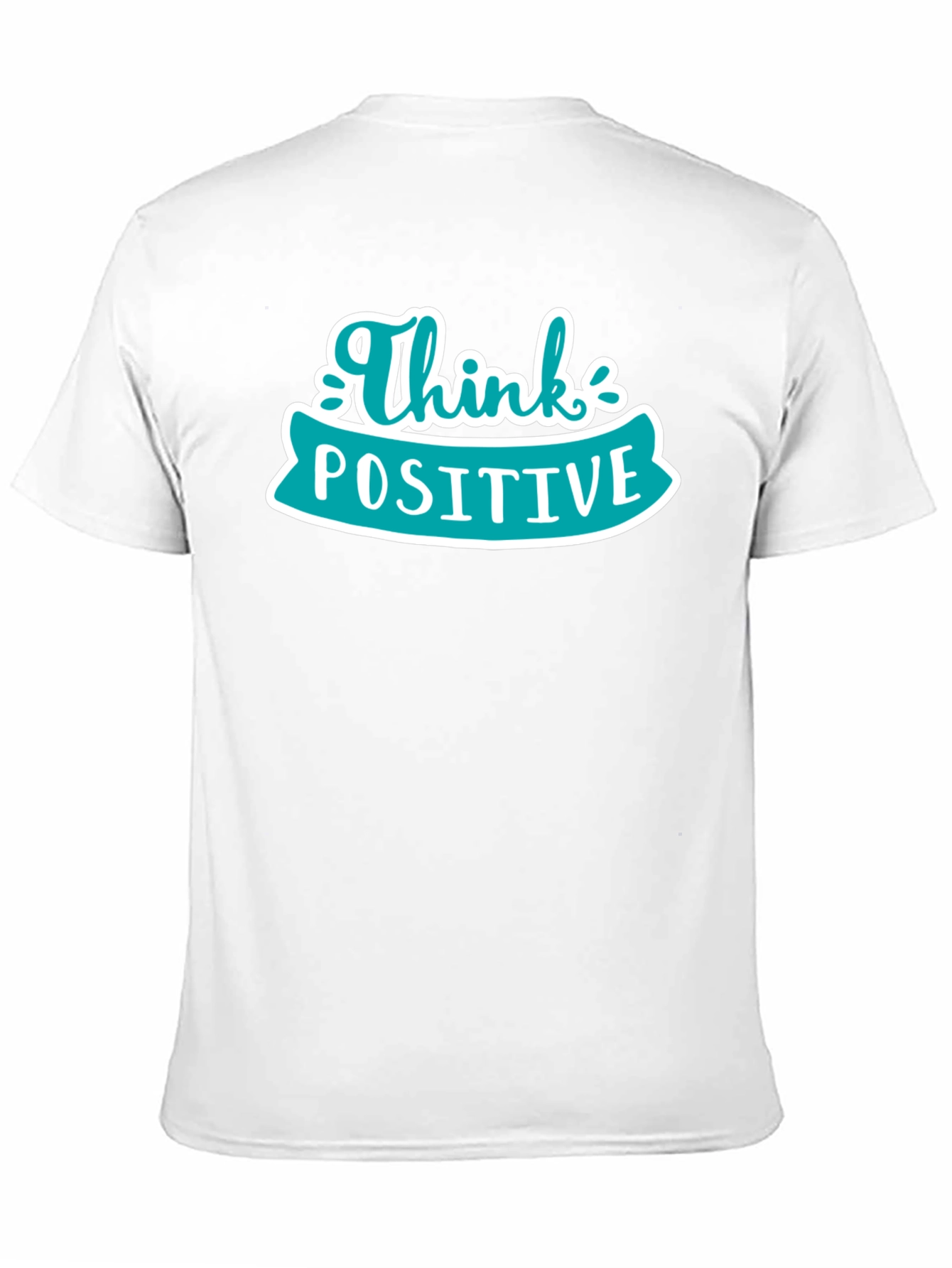 Think Positive Graphic Tee - Black Casual Shirt