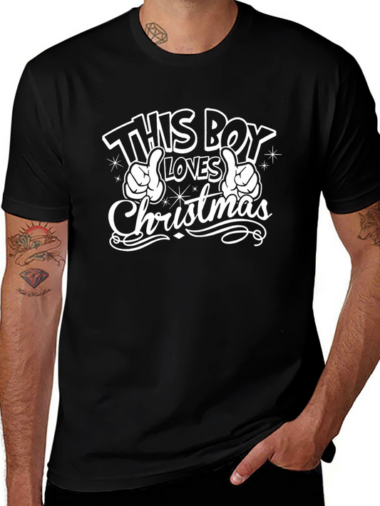 This Boy Loves Christmas T-Shirt