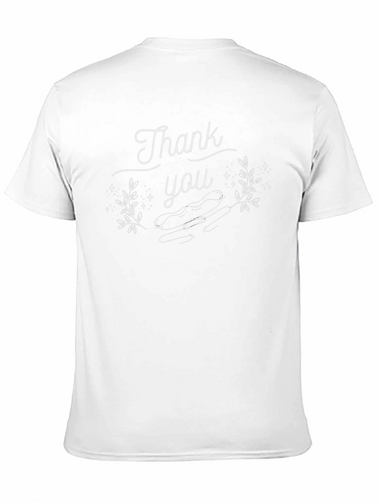 Thank You Graphic Black T-Shirt