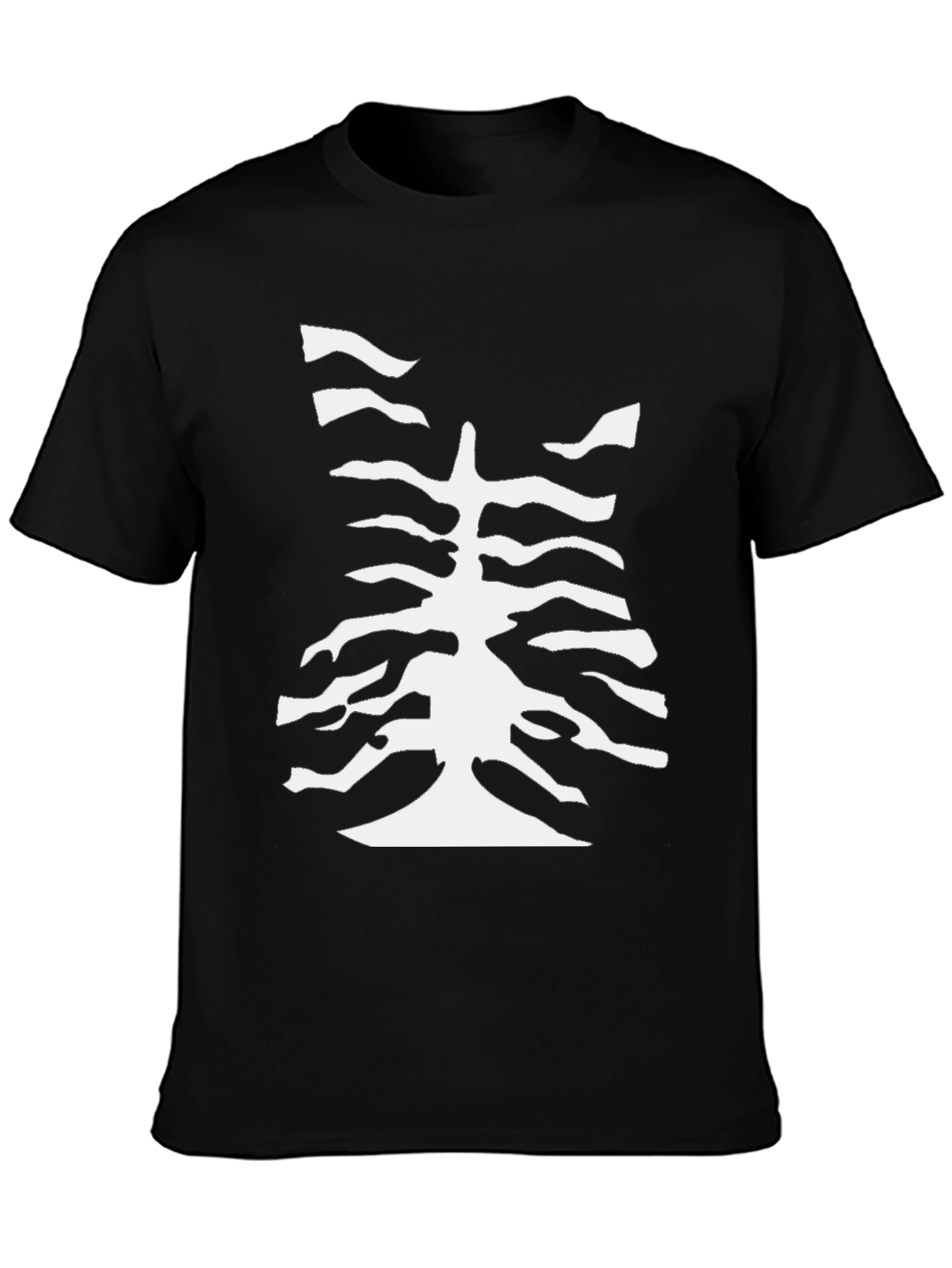 Abstract Tree Black T-Shirt