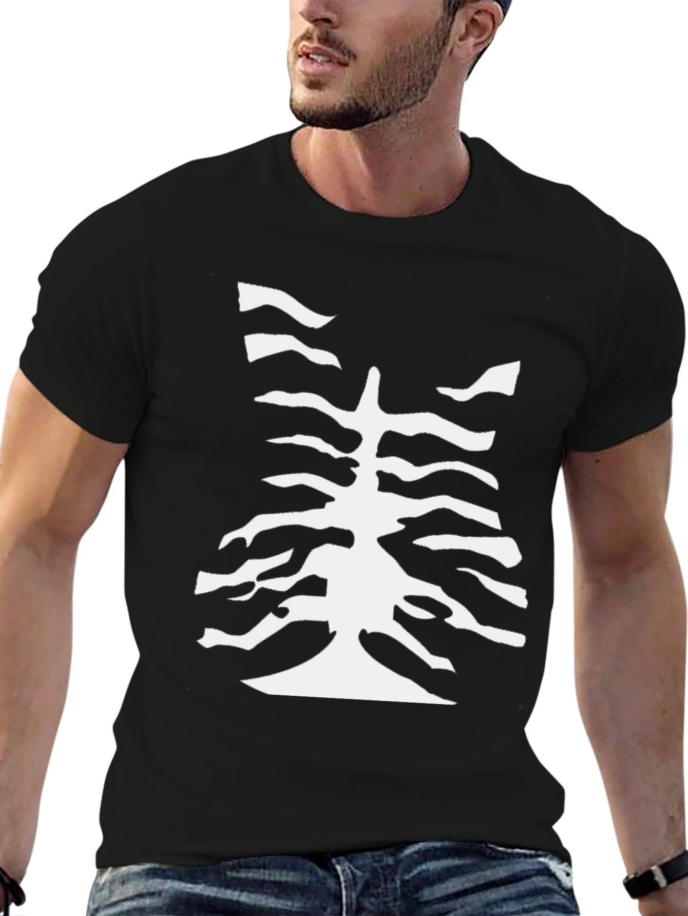 Abstract Tree Black T-Shirt
