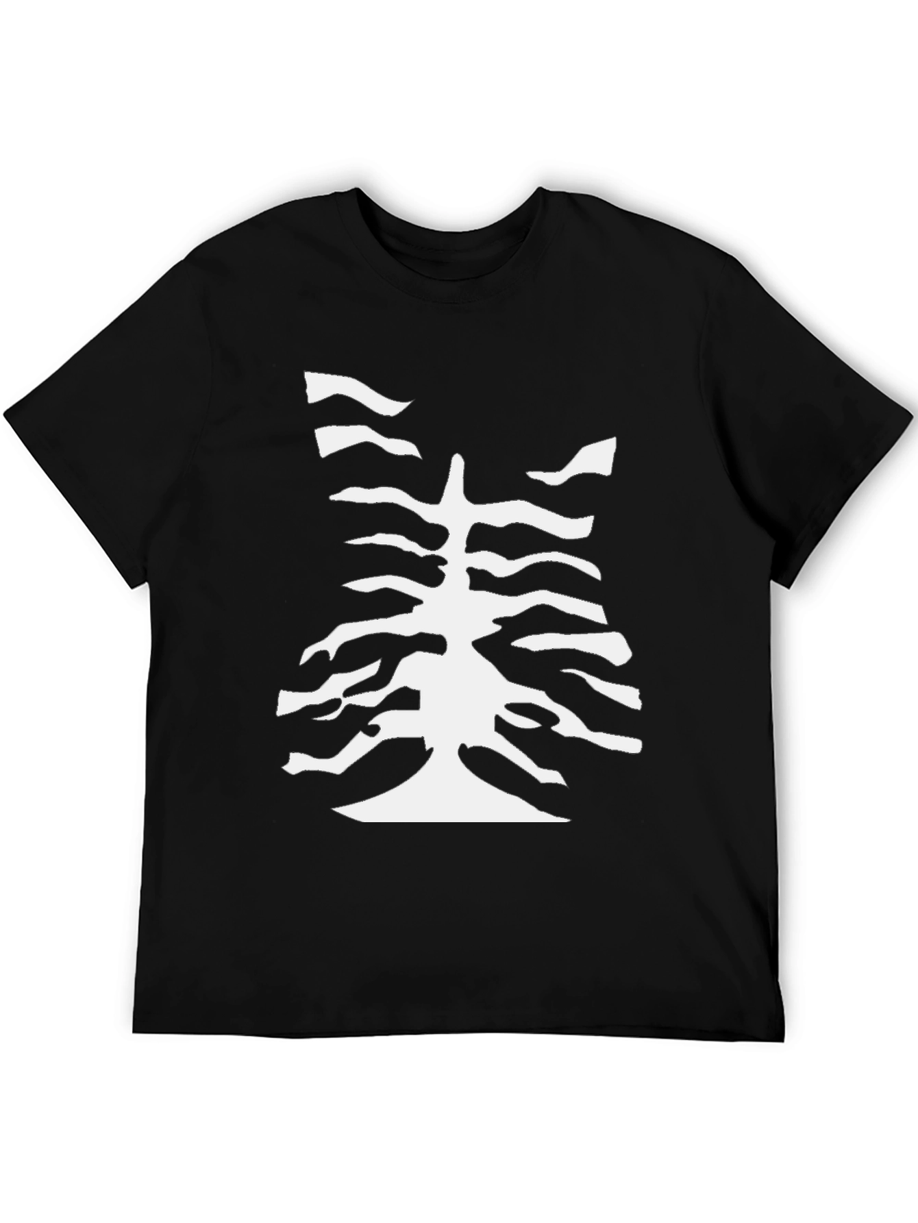 Abstract Tree Black T-Shirt