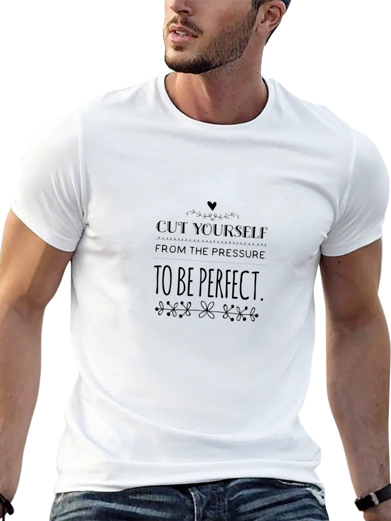Inspirational T-Shirt - Cut Yourself Pressure - Black
