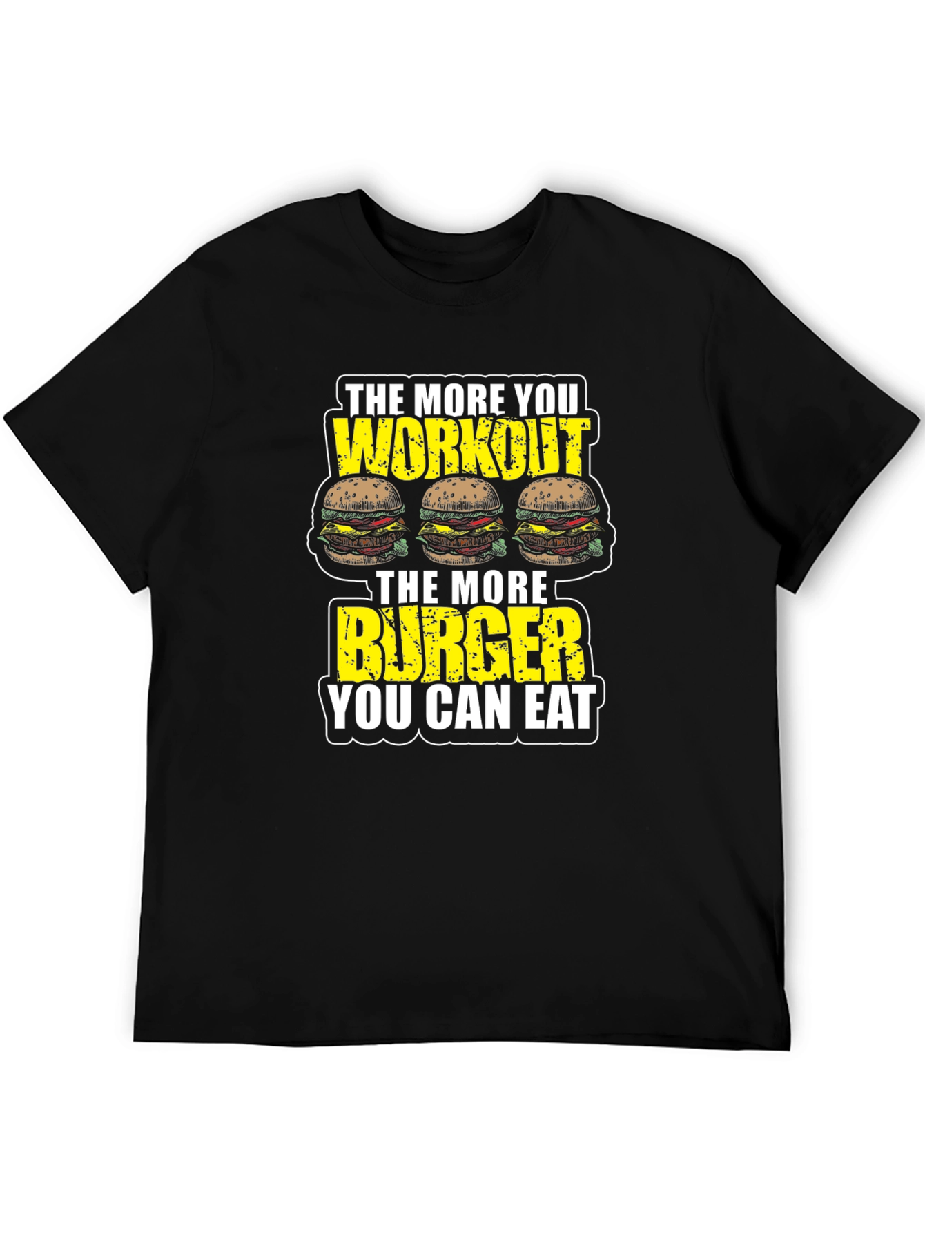 Workout Burger T-Shirt - Funny Gym Motivation Tee