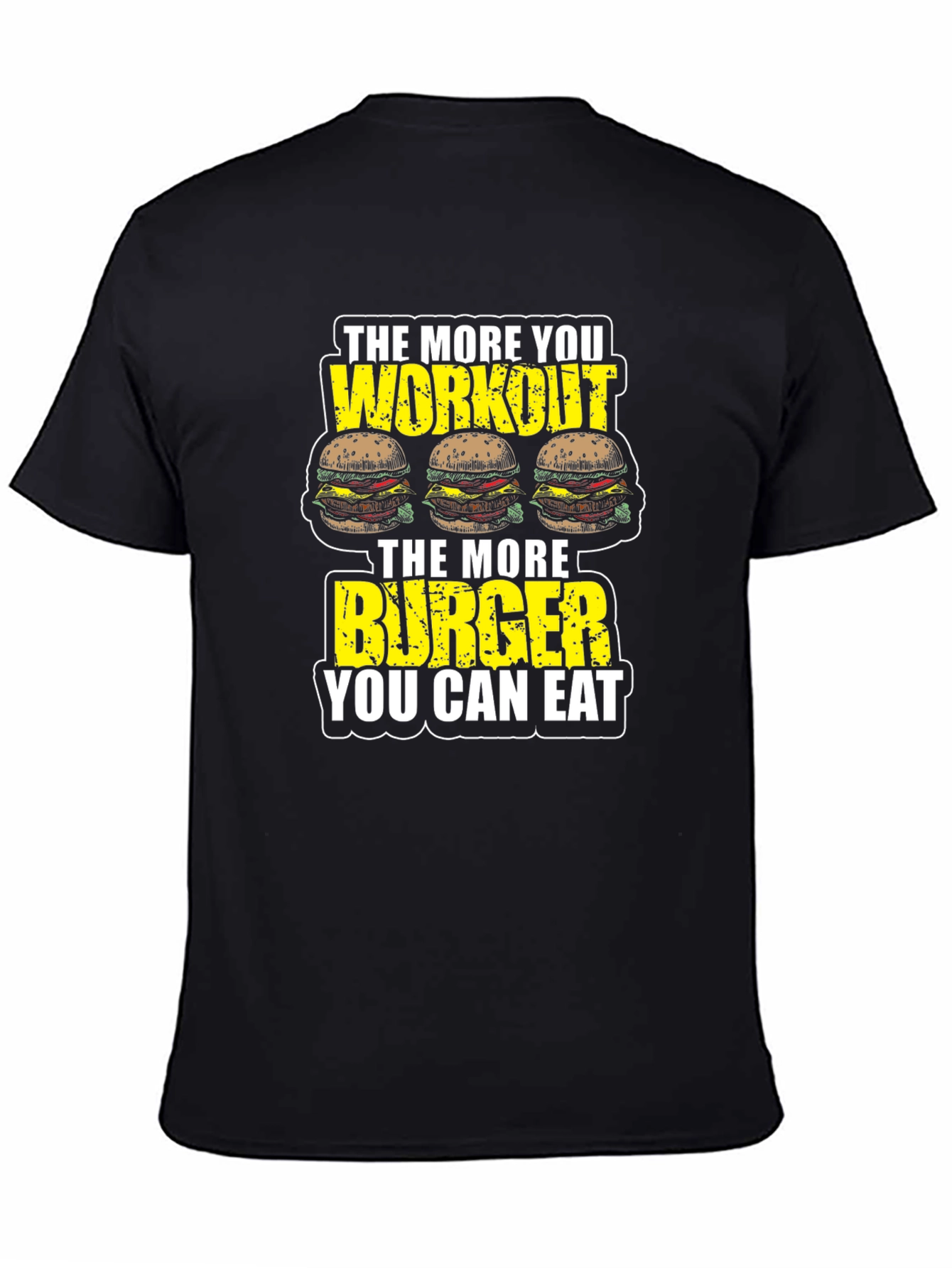Workout Burger T-Shirt - Funny Gym Motivation Tee