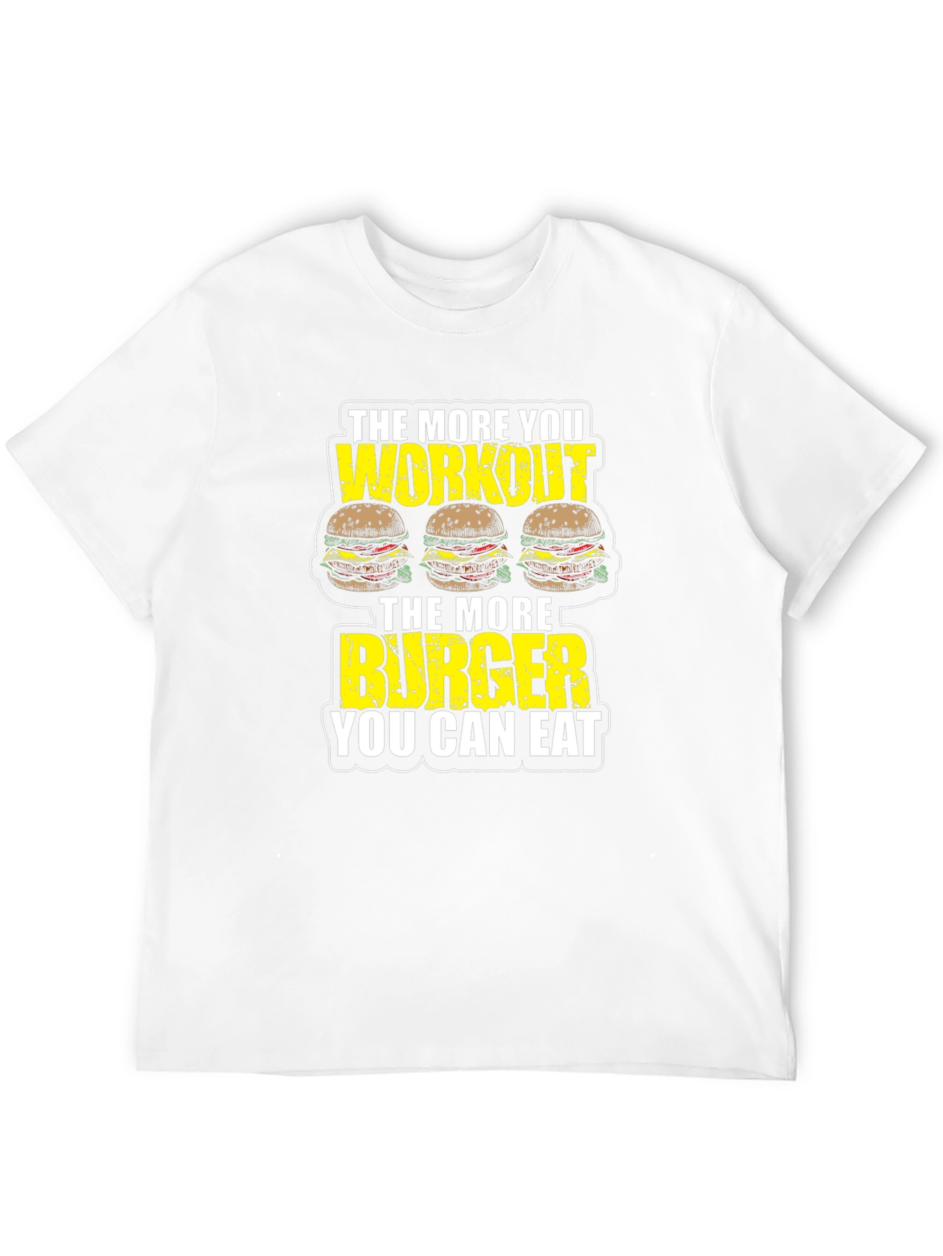 Workout Burger T-Shirt - Funny Gym Motivation Tee
