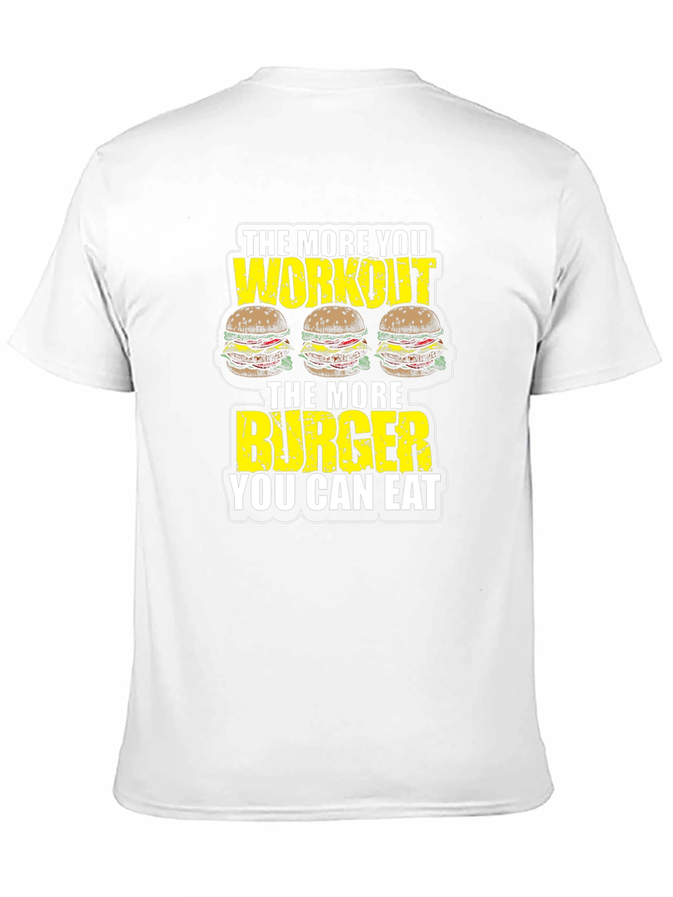 Workout Burger T-Shirt - Funny Gym Motivation Tee