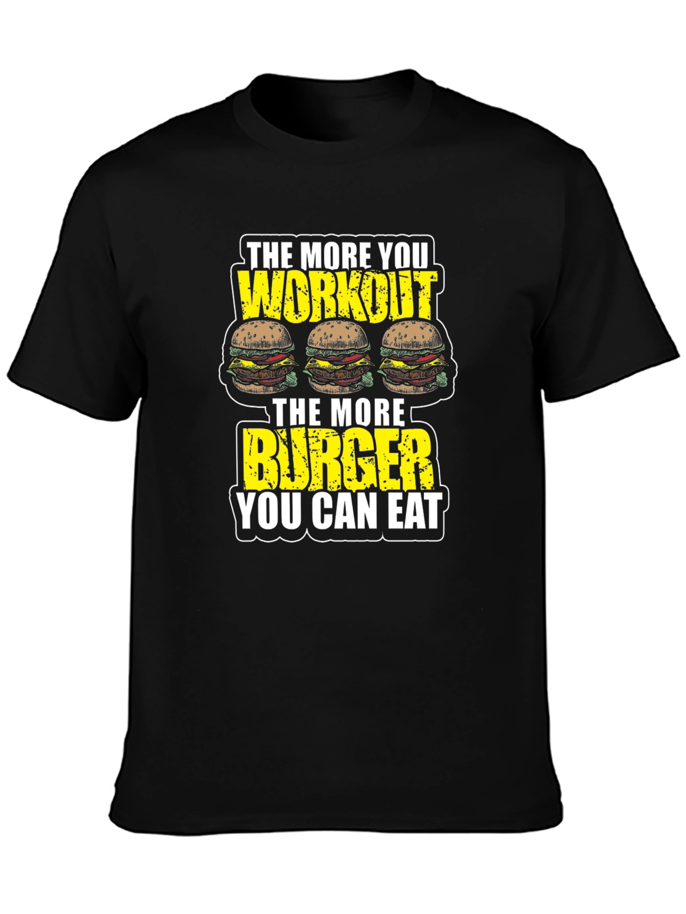 Workout Burger T-Shirt - Funny Gym Motivation Tee