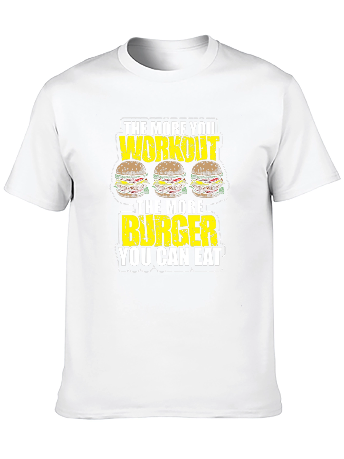 Workout Burger T-Shirt - Funny Gym Motivation Tee