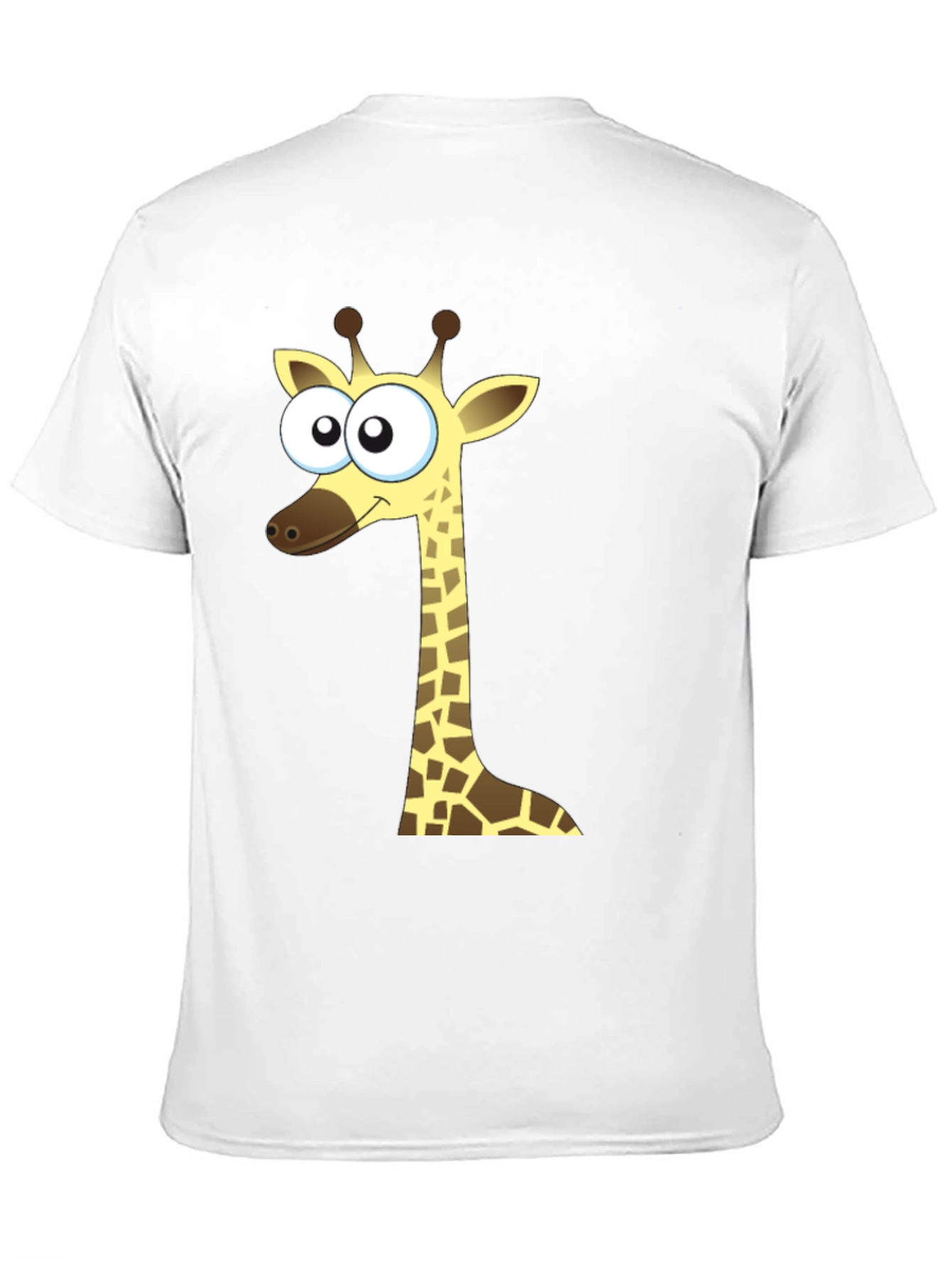 Cartoon Giraffe Black T-Shirt