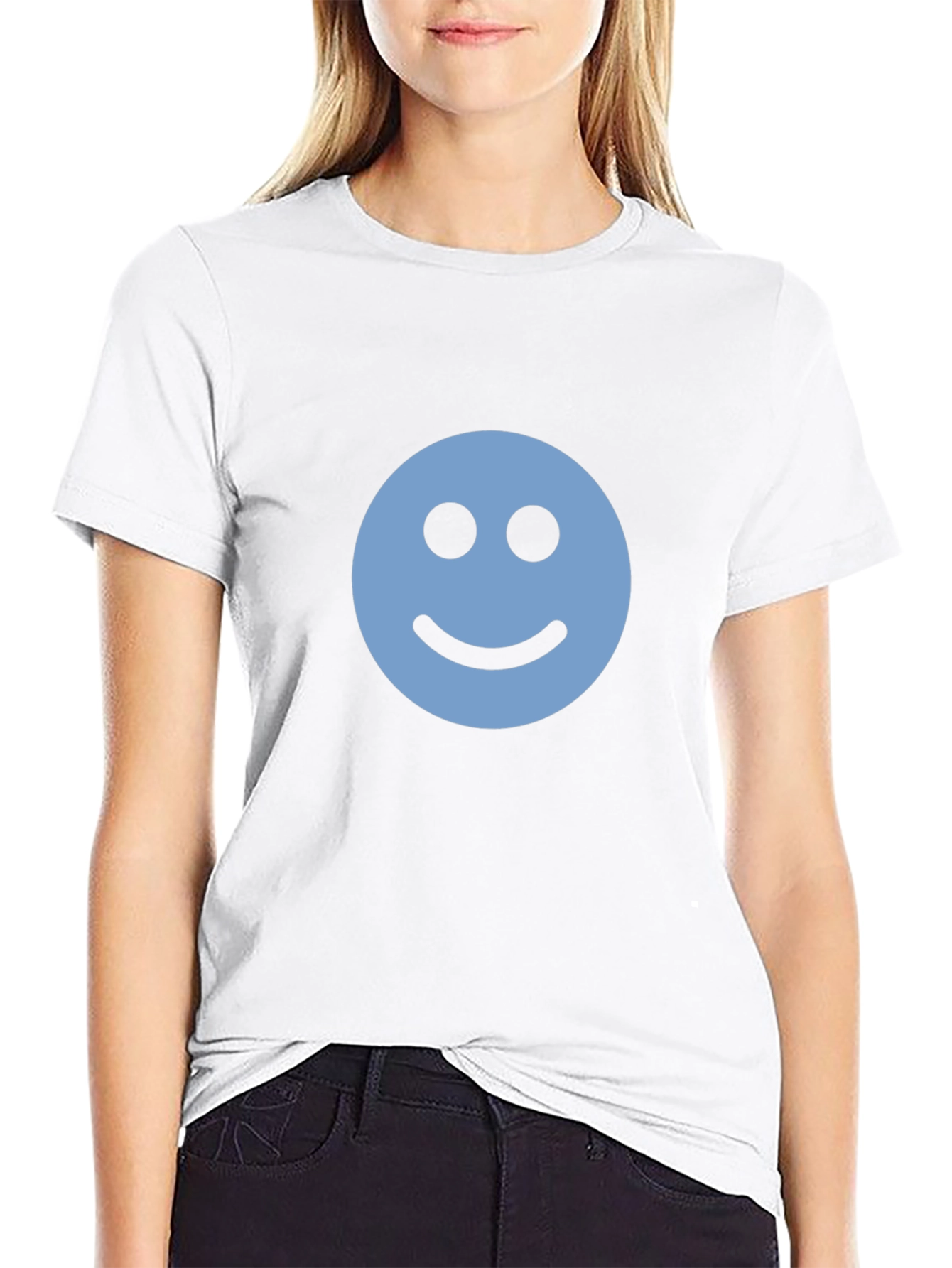 Smiley Face Graphic Tee - Soft Cotton Comfort