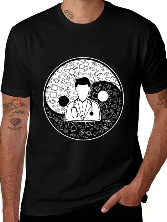 Yin Yang Doctor T-Shirt - Medical Professional Gift