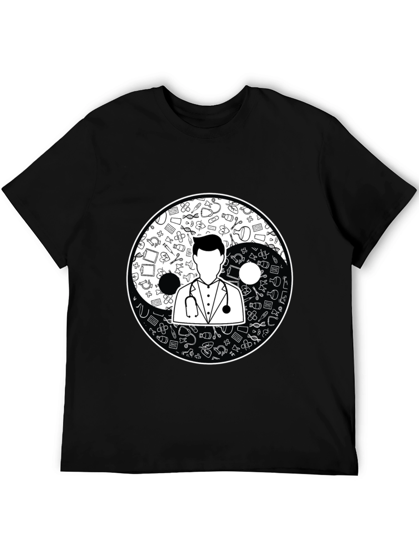 Yin Yang Doctor T-Shirt - Medical Professional Gift