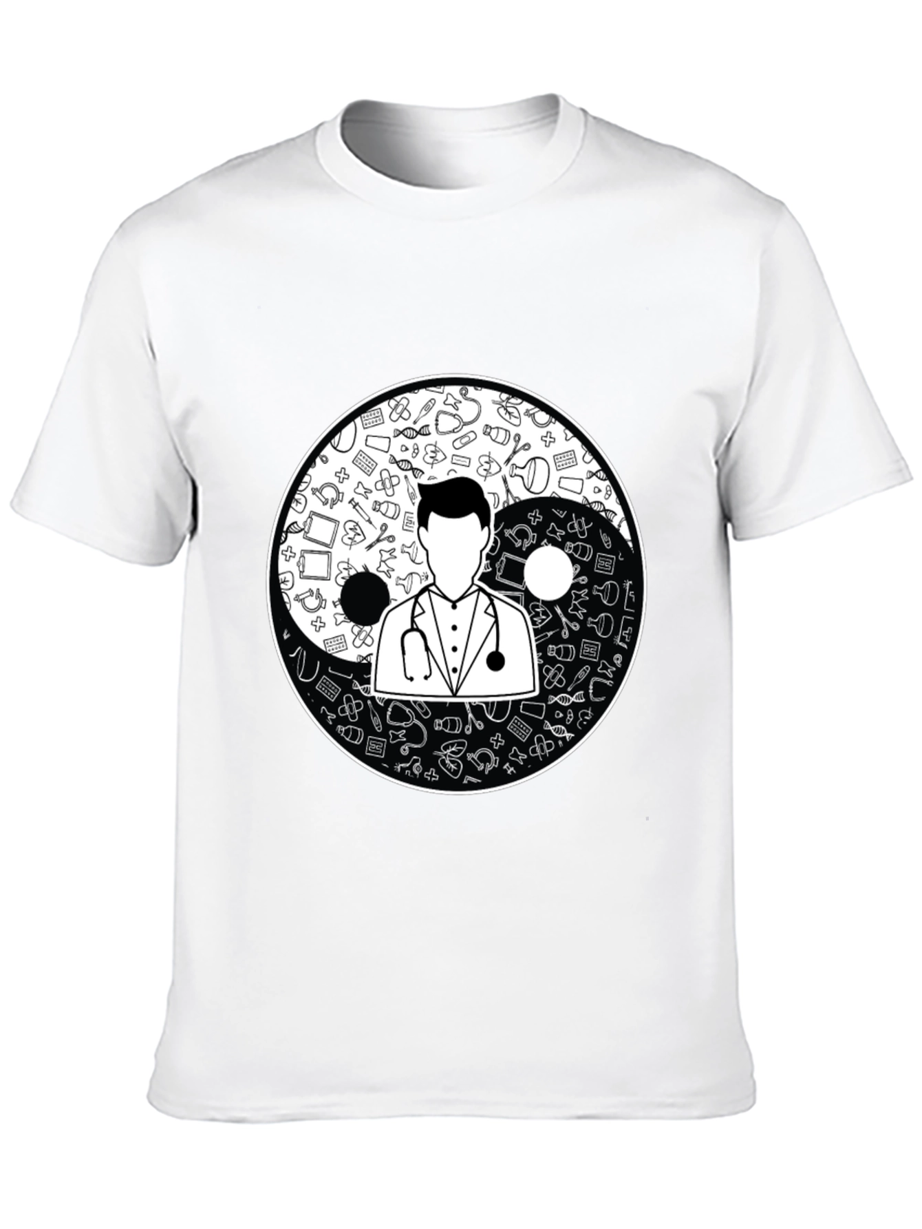 Yin Yang Doctor T-Shirt - Medical Professional Gift