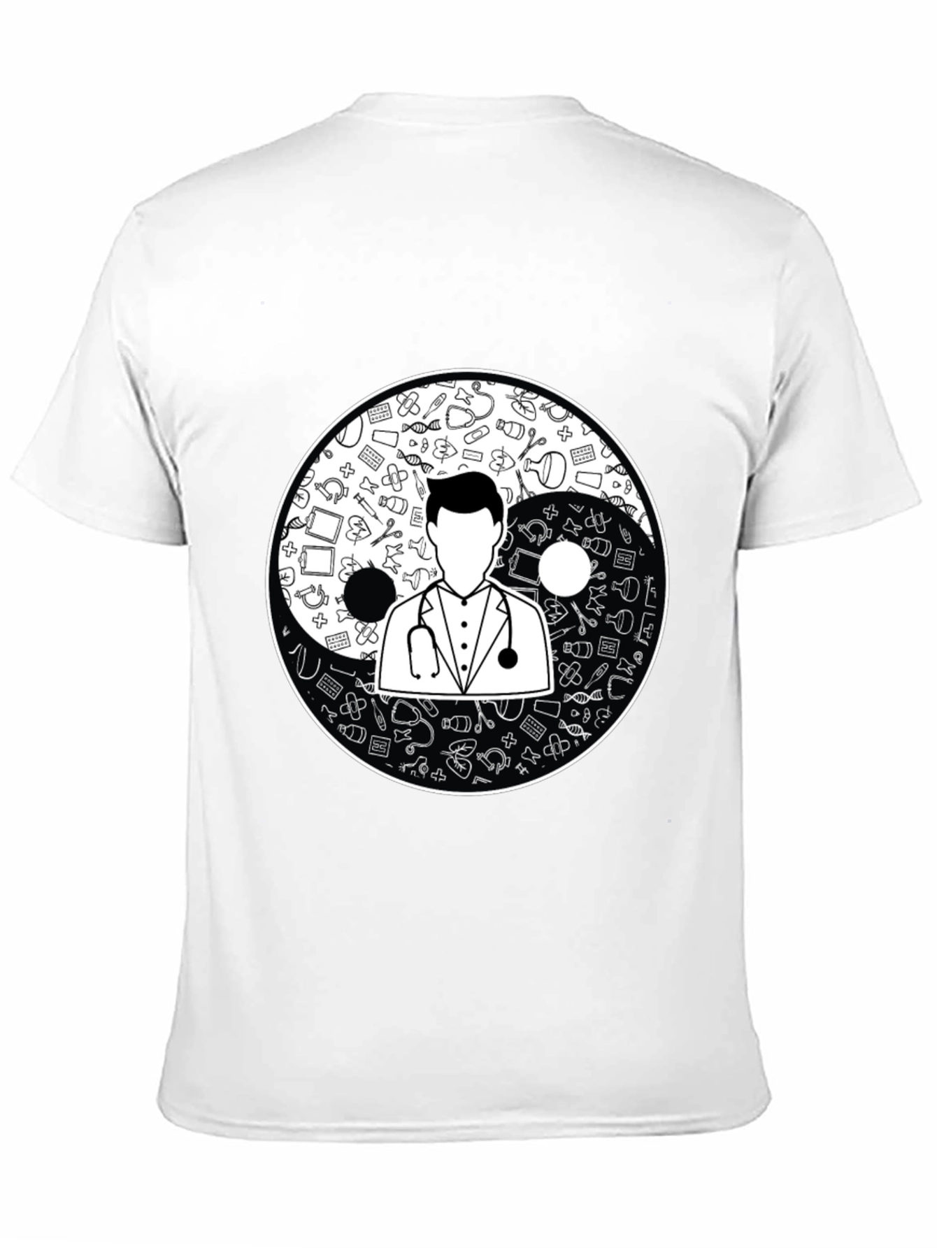 Yin Yang Doctor T-Shirt - Medical Professional Gift