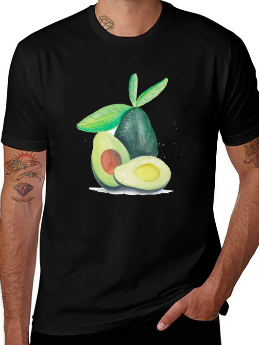Avocado Graphic Tee - Casual Fruit Print T-Shirt