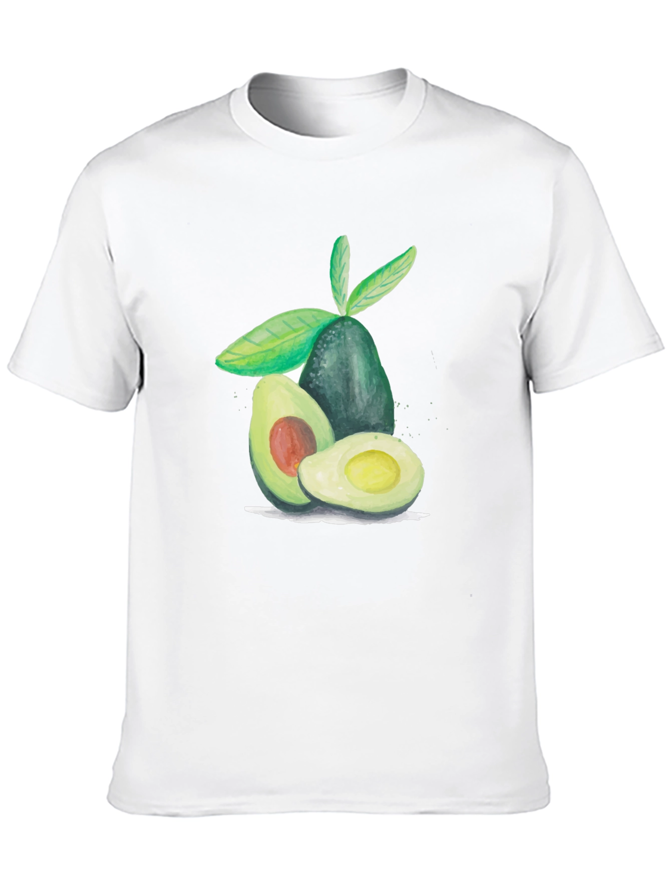 Avocado Graphic Tee - Casual Fruit Print T-Shirt