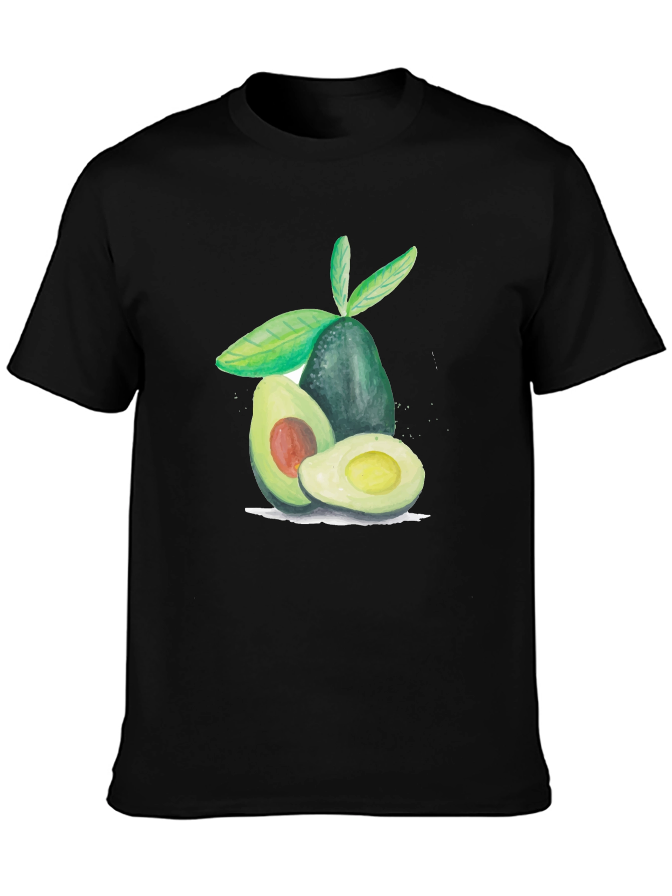 Avocado Graphic Tee - Casual Fruit Print T-Shirt