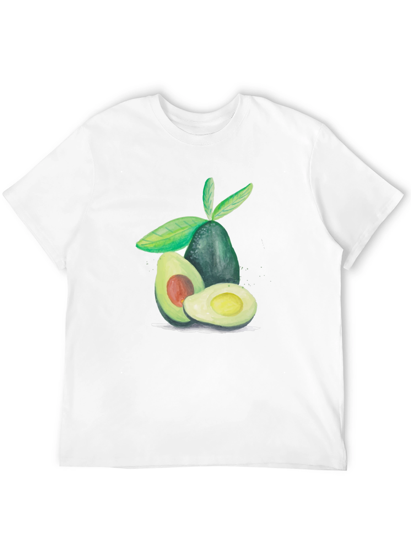 Avocado Graphic Tee - Casual Fruit Print T-Shirt