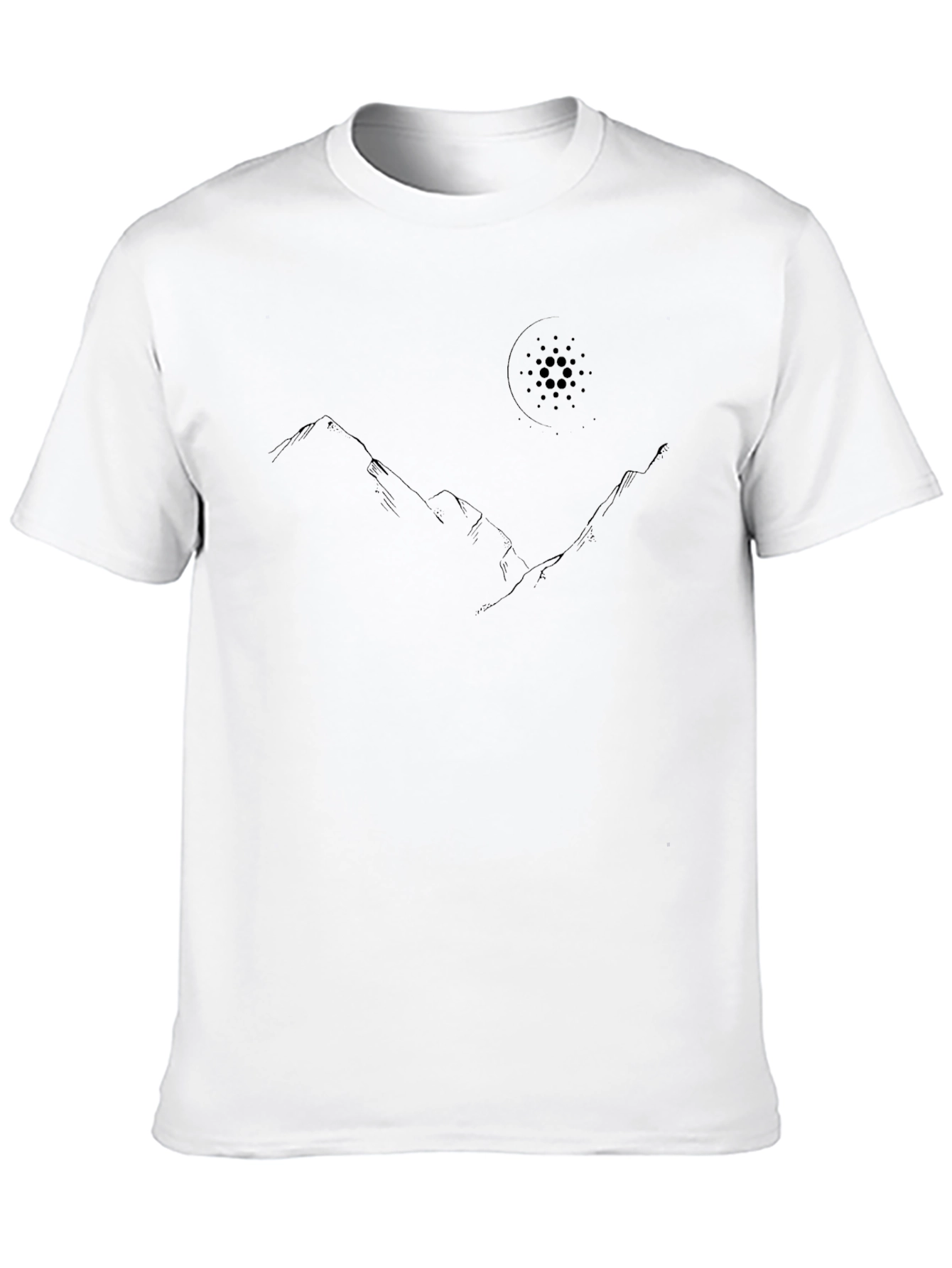 Mountain and Moon Graphic Tee - Black