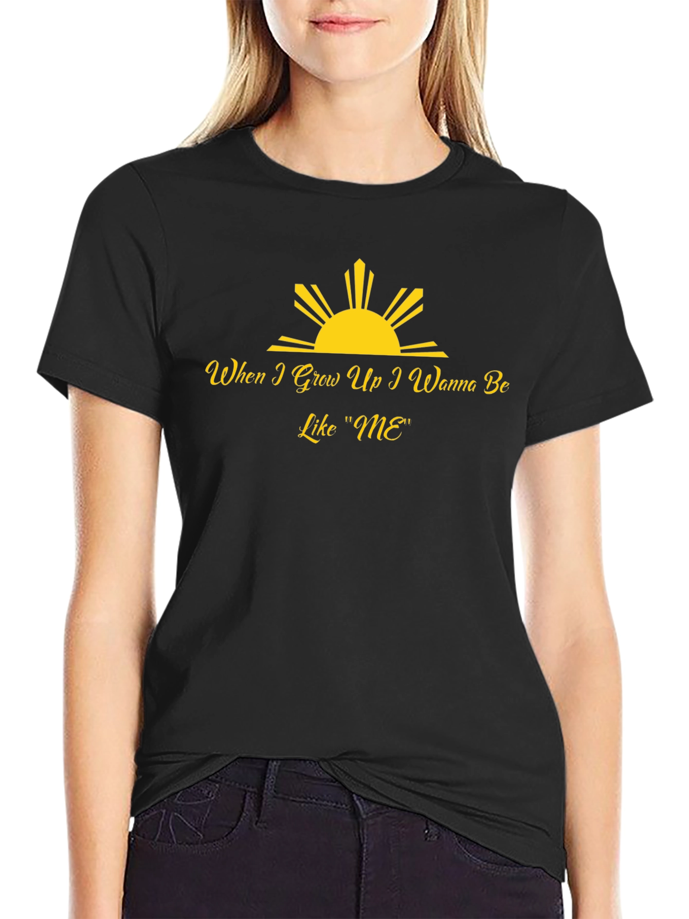 Inspirational Like Me Black T-Shirt