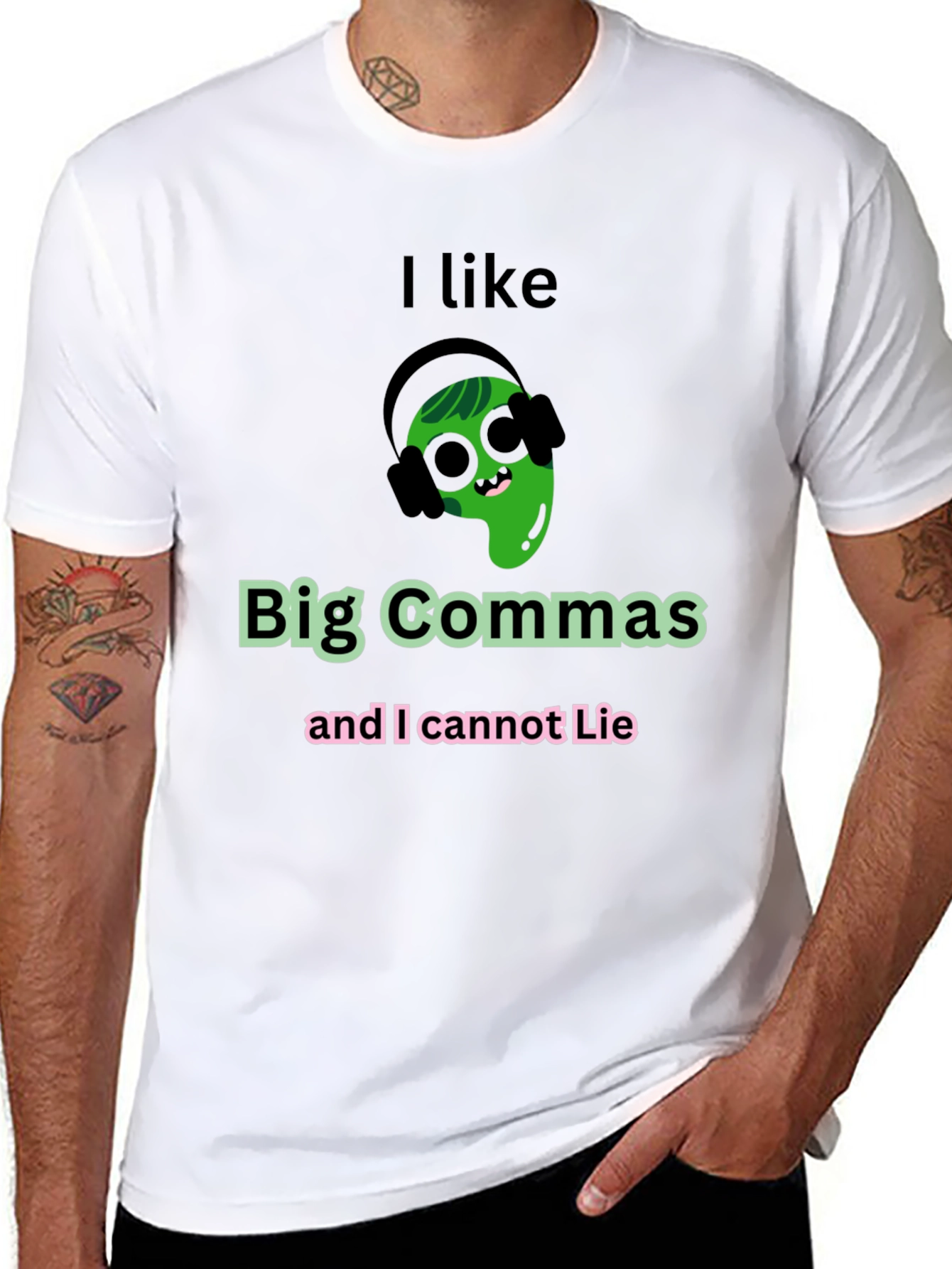 I Like Big Commas Funny T-Shirt