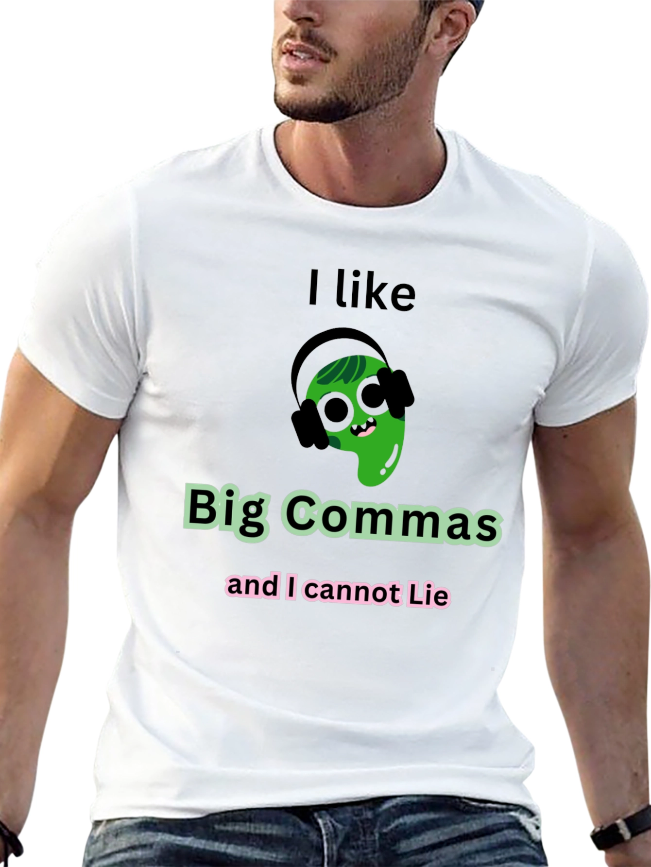 I Like Big Commas Funny T-Shirt