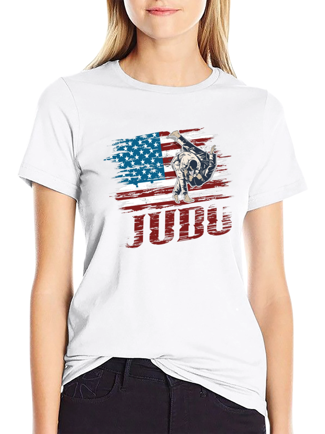 USA Judo T-Shirt Patriotic Martial Arts Tee