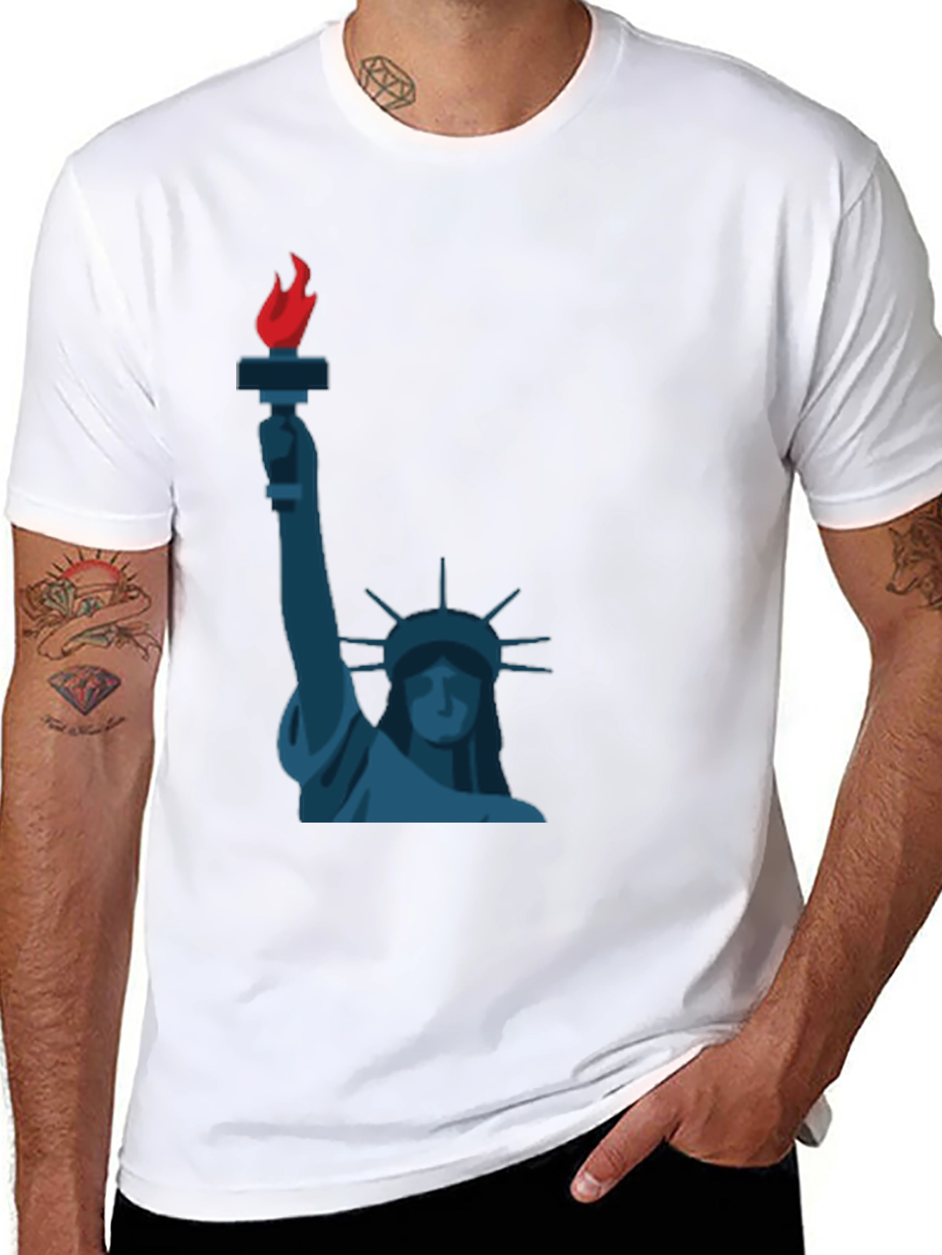 Statue of Liberty Graphic T-Shirt - Classic Design