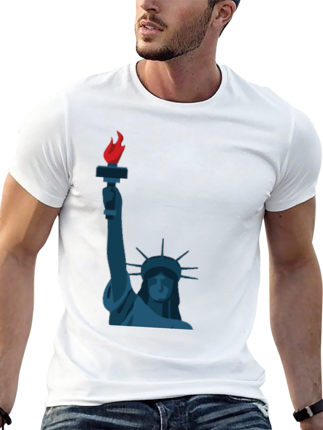 Statue of Liberty Graphic T-Shirt - Classic Design