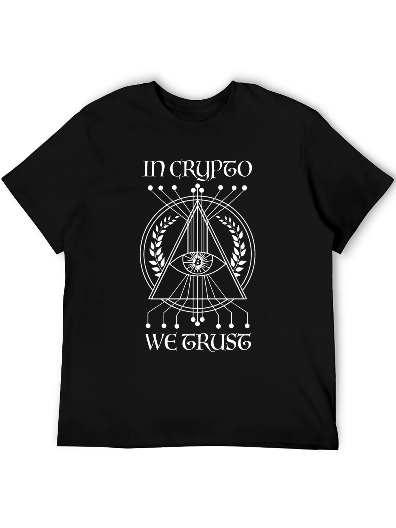 In Crypto We Trust Black Graphic Tee