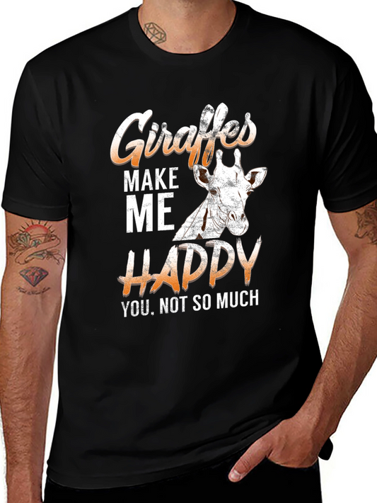 Giraffes Make Me Happy T-Shirt