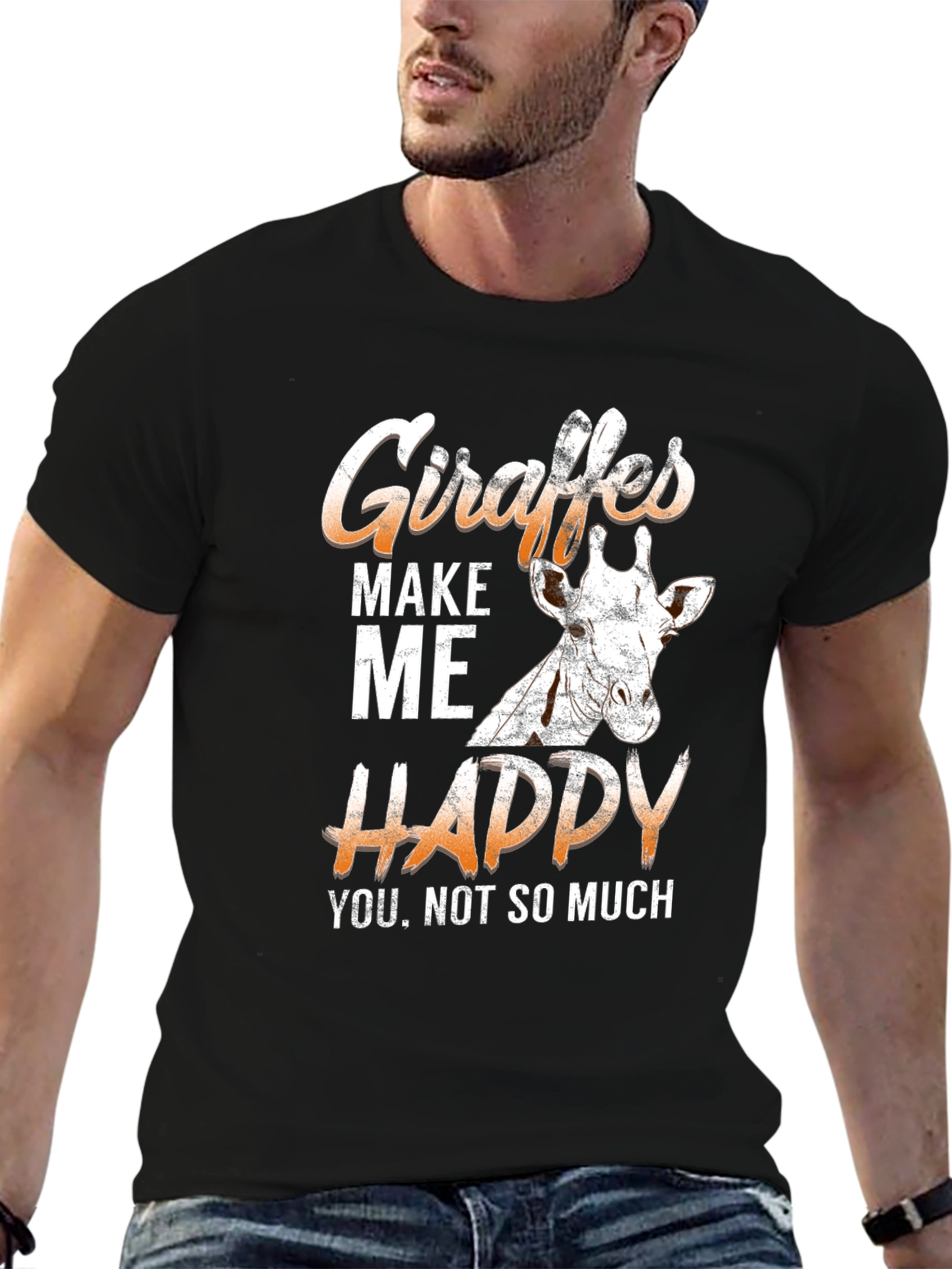 Giraffes Make Me Happy T-Shirt