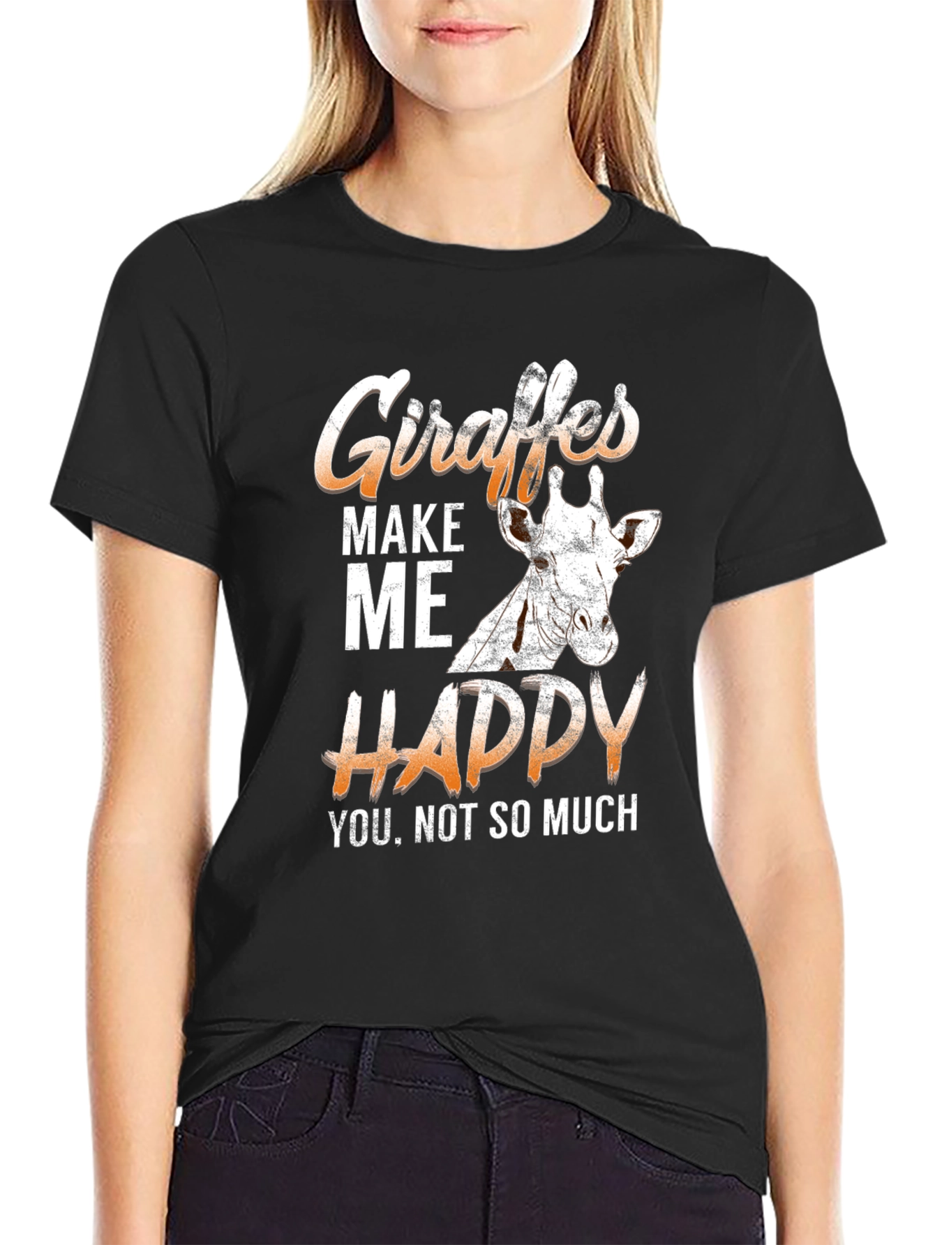 Giraffes Make Me Happy T-Shirt