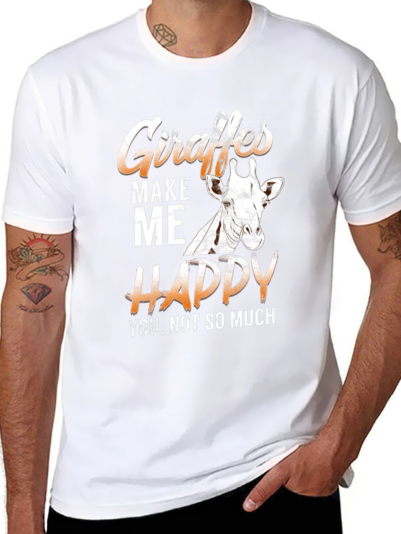 Giraffes Make Me Happy T-Shirt