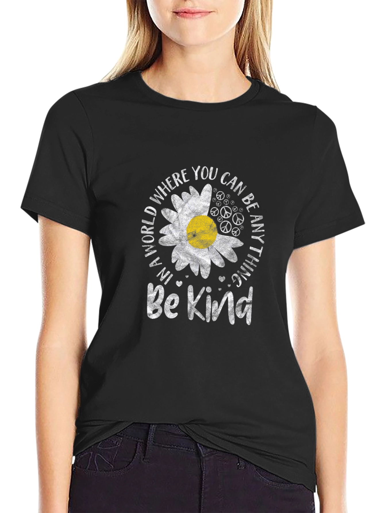 Be Kind T-Shirt Daisy Flower Inspirational Tee