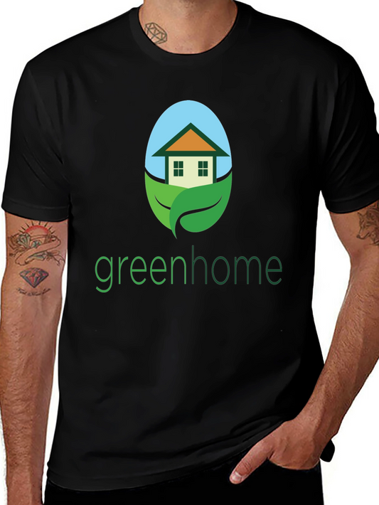 Green Home Graphic Tee - Eco-Friendly Design