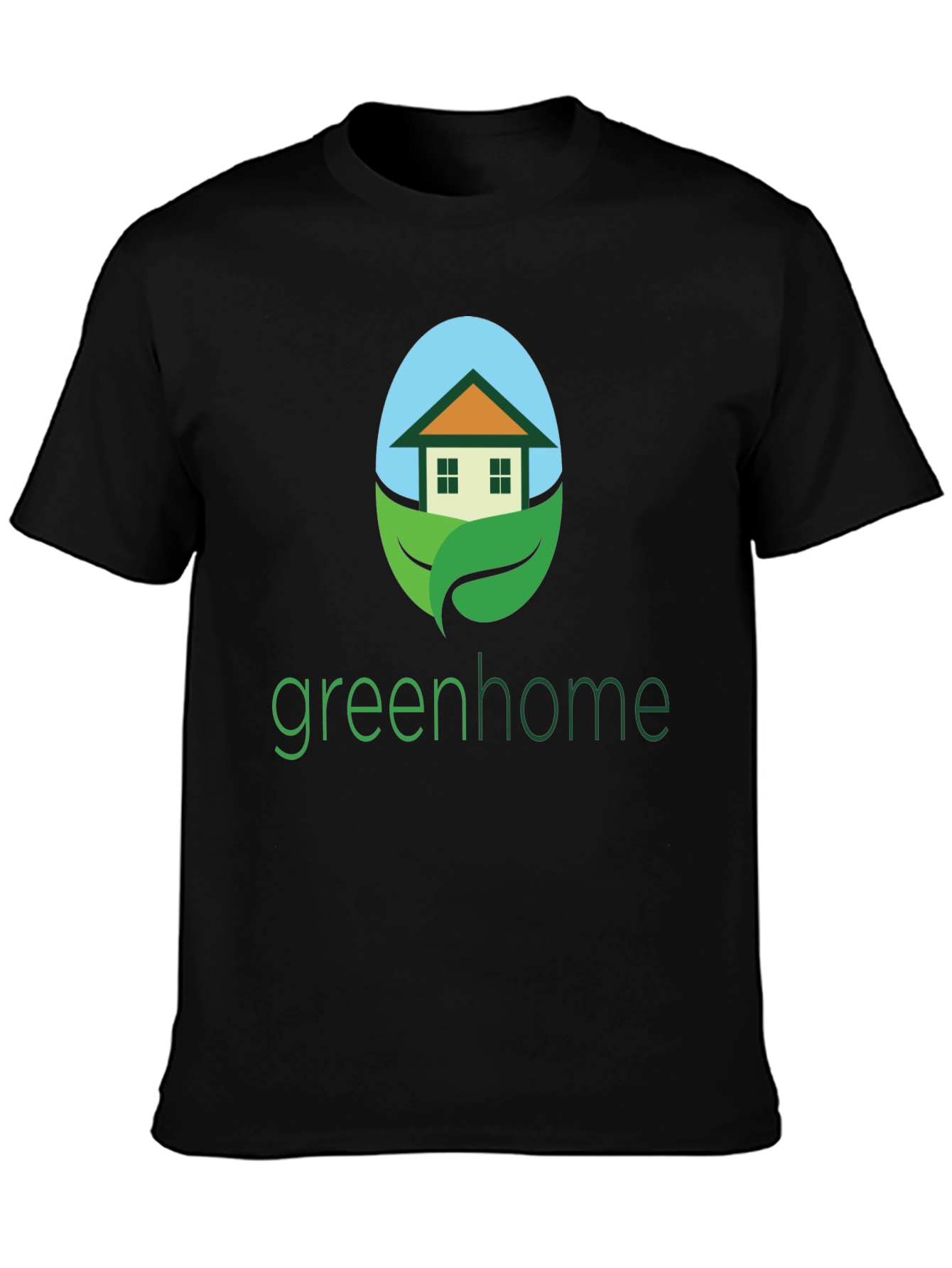 Green Home Graphic Tee - Eco-Friendly Design