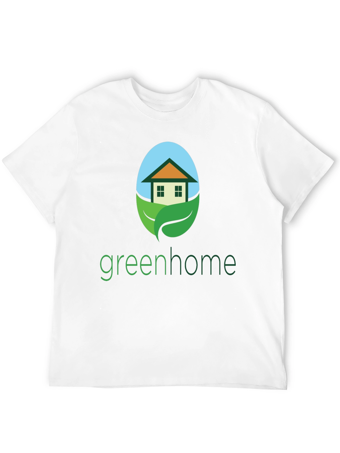 Green Home Graphic Tee - Eco-Friendly Design