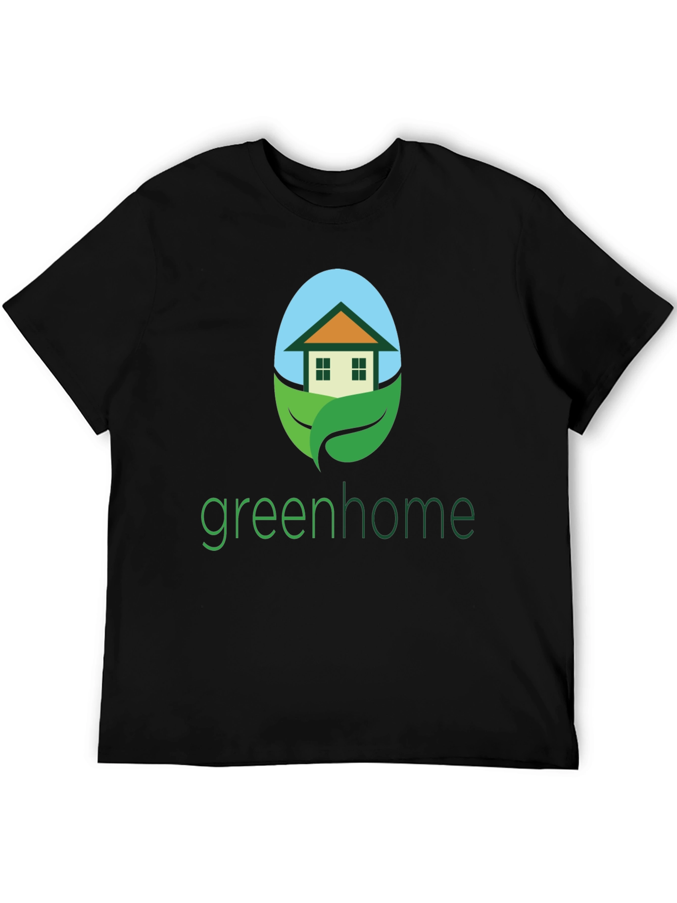 Green Home Graphic Tee - Eco-Friendly Design