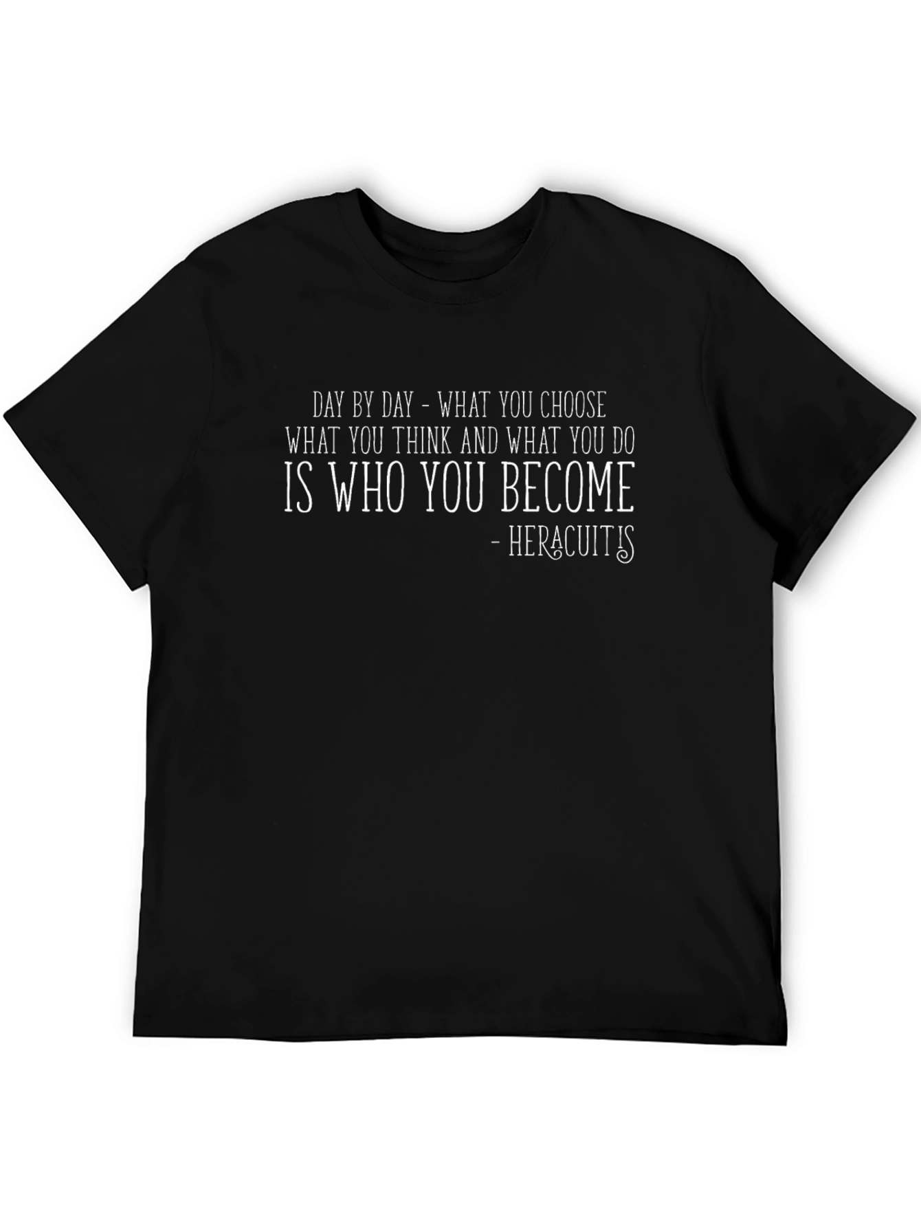 Philosophical Quote T-Shirt - Heraclitus Saying