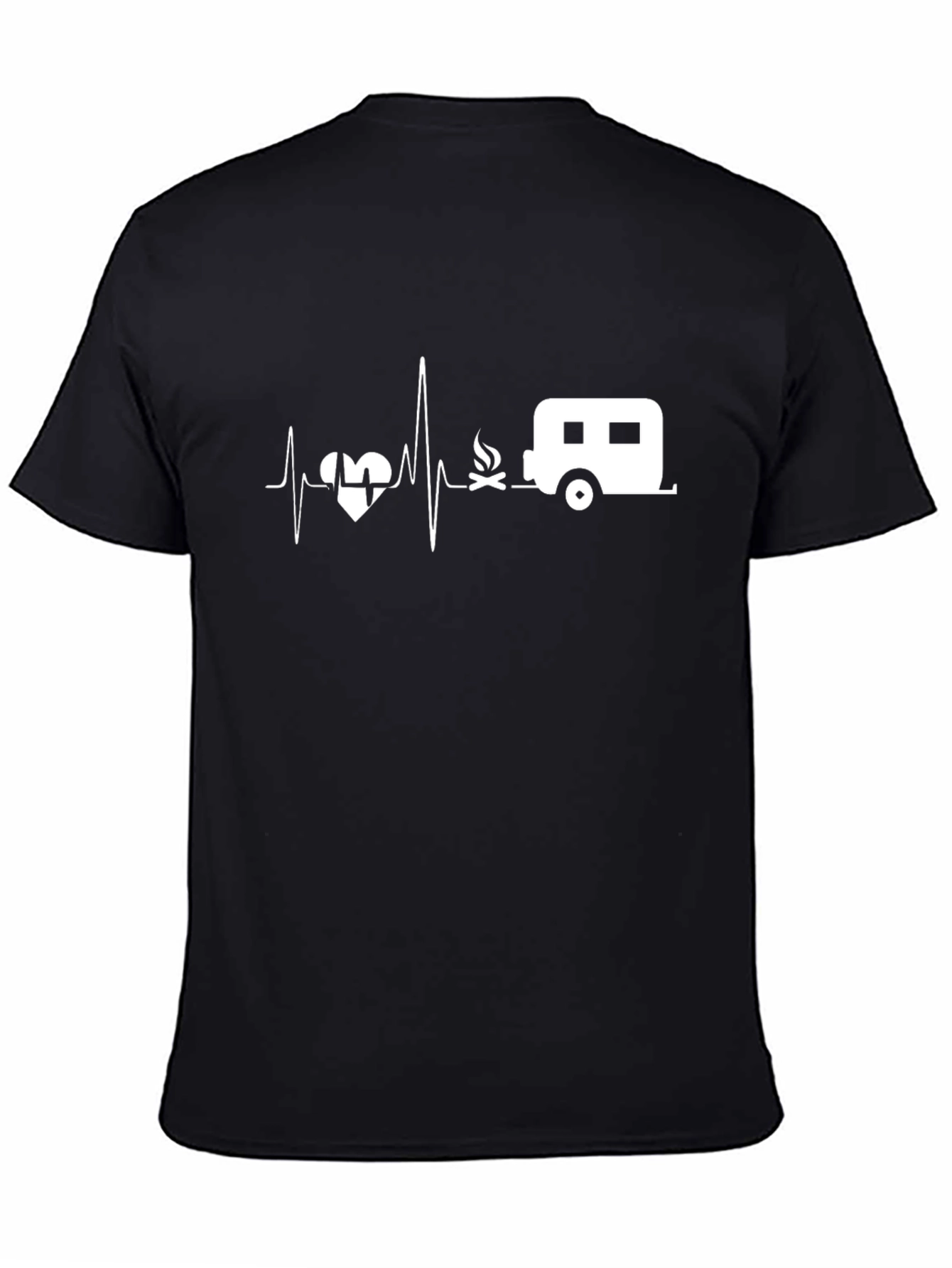 Camping Heartbeat T-Shirt - Love Camping!