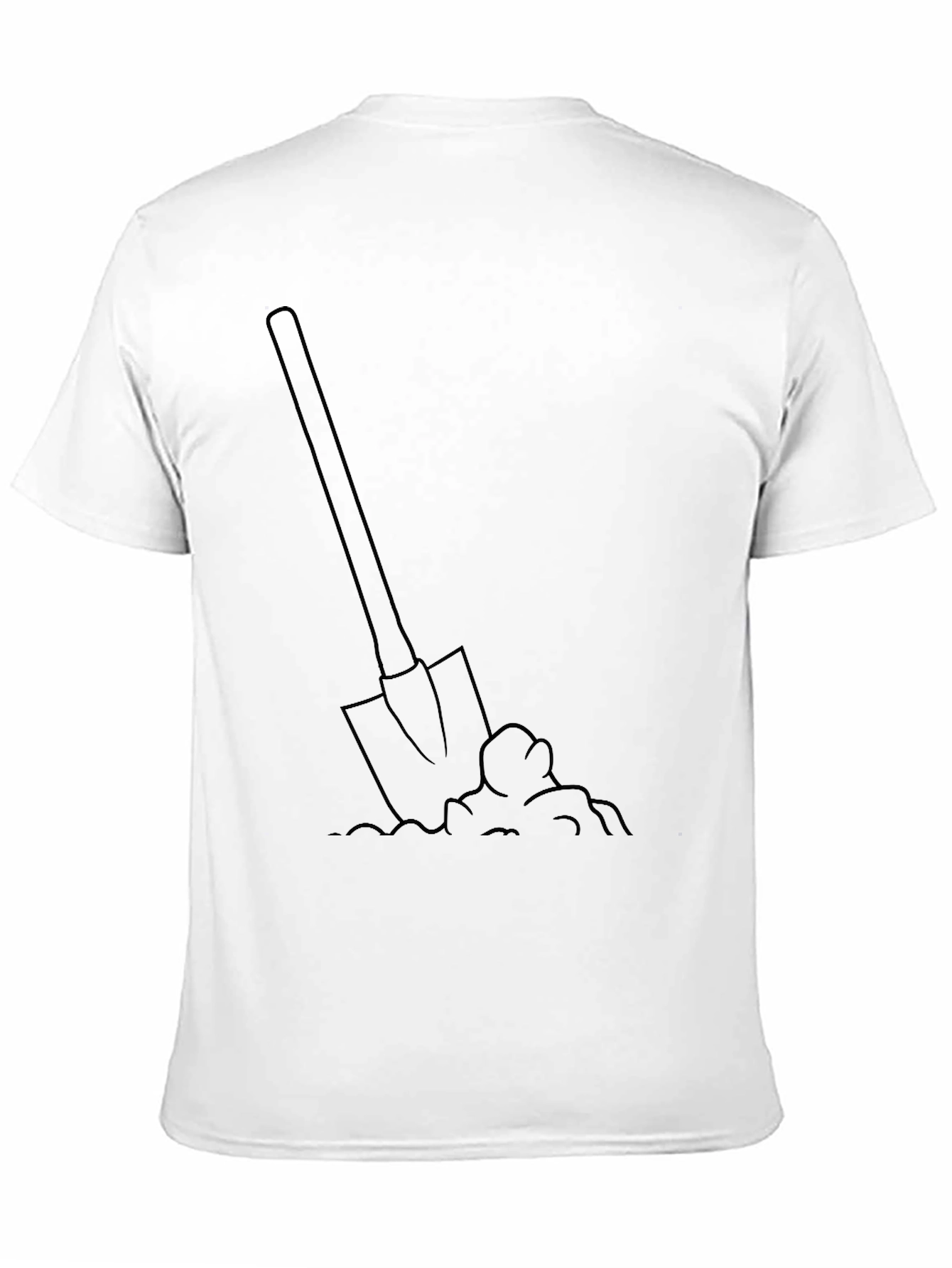 Shovel Graphic T-Shirt - Black Cotton Tee