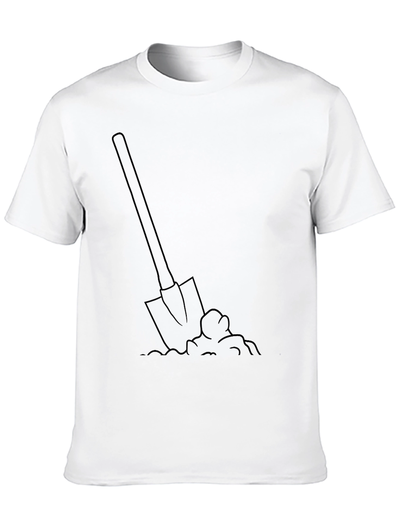 Shovel Graphic T-Shirt - Black Cotton Tee