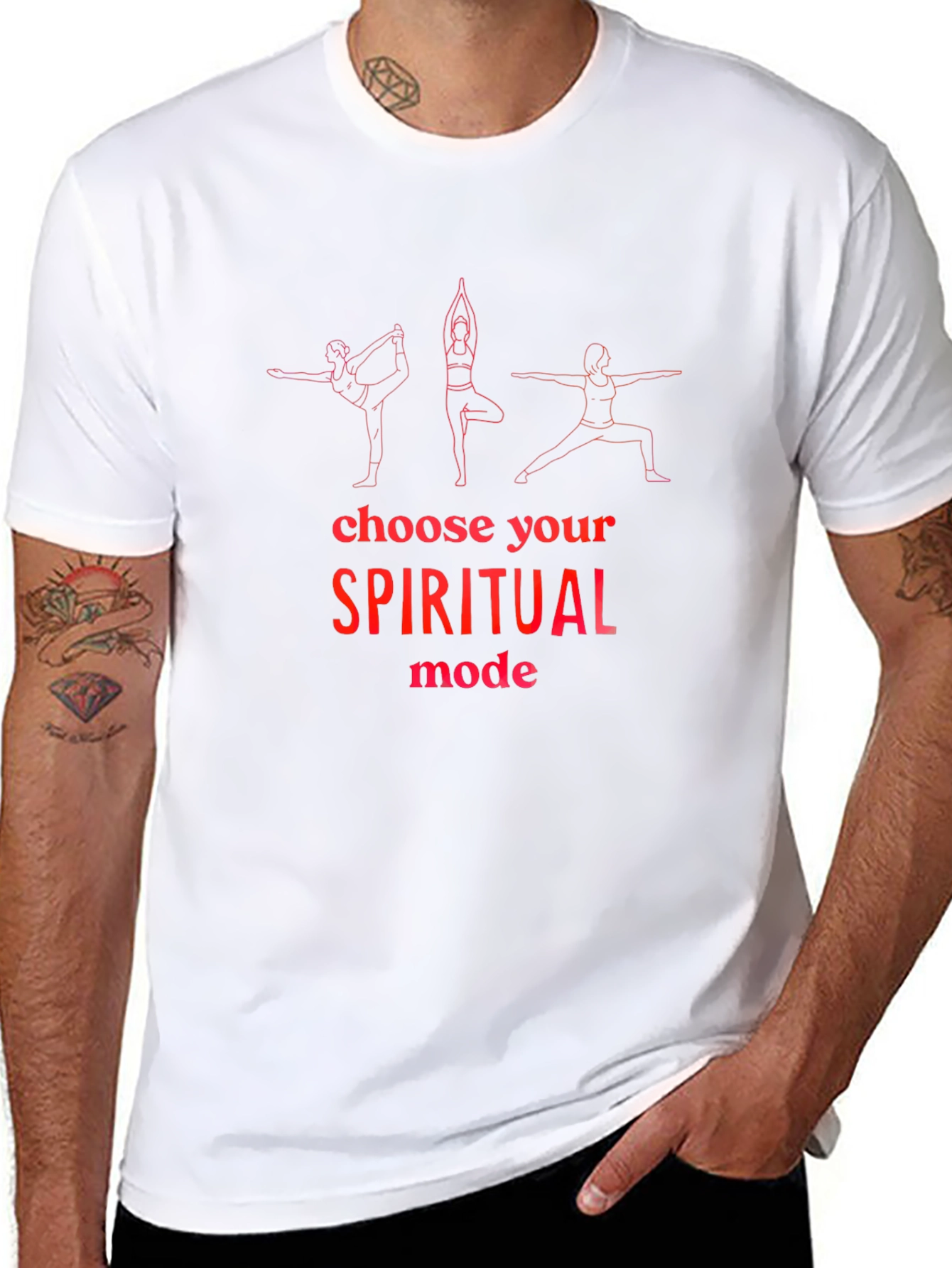 Spiritual Mode Yoga Graphic T-Shirt