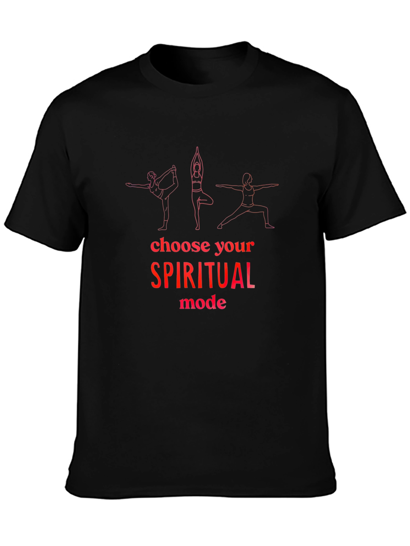 Spiritual Mode Yoga Graphic T-Shirt
