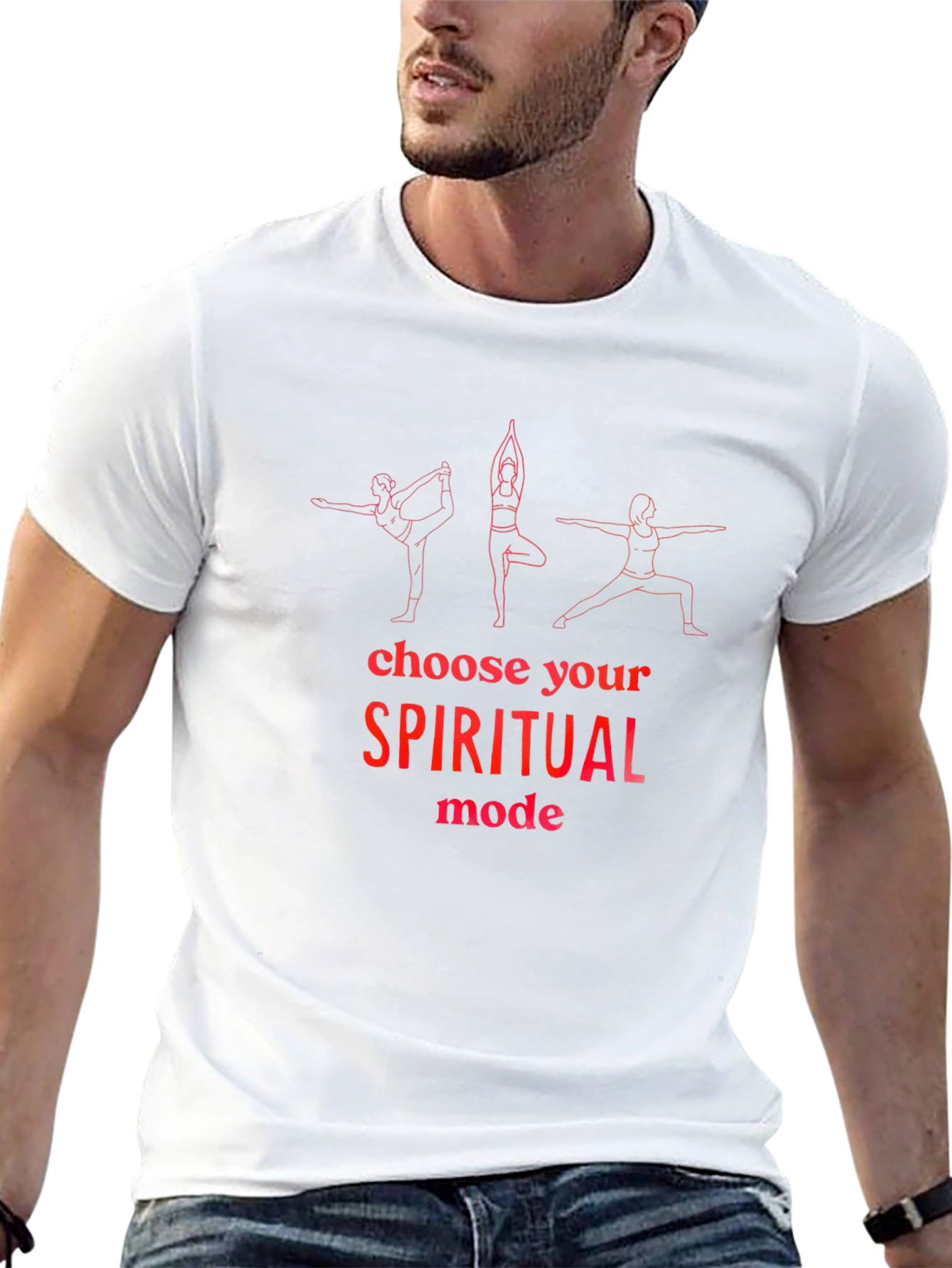 Spiritual Mode Yoga Graphic T-Shirt