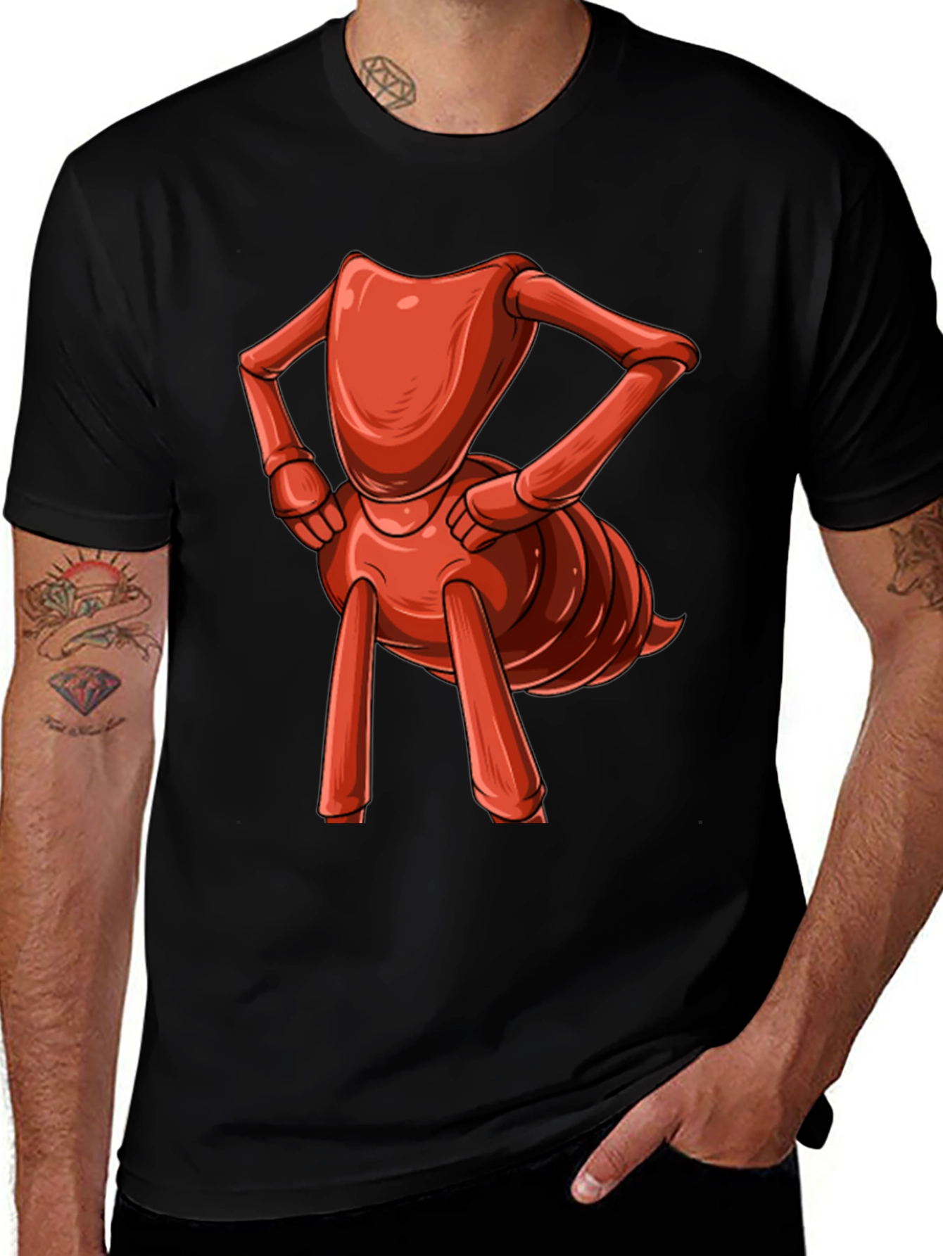 Cartoon Ant Graphic T-Shirt